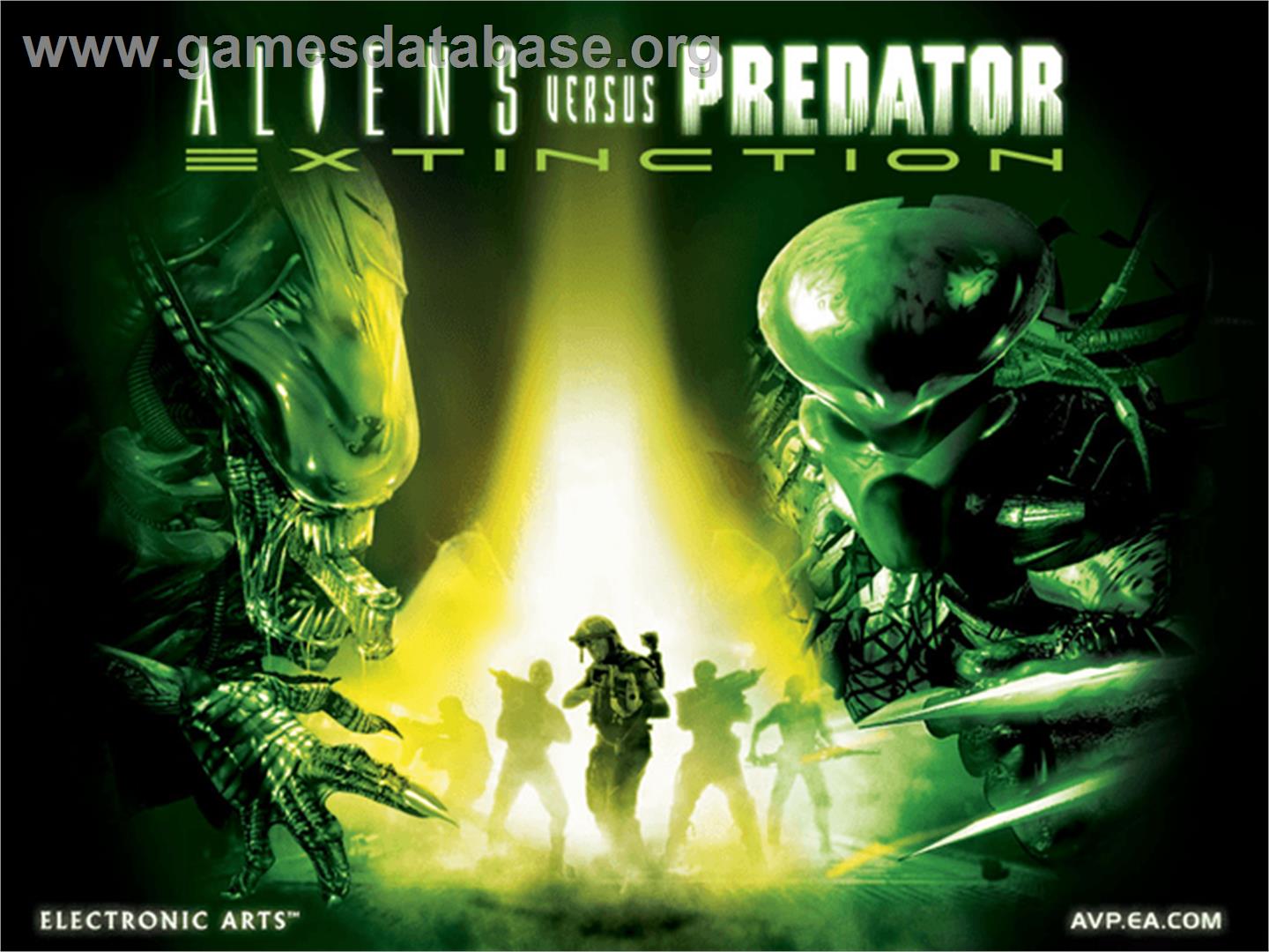 Aliens vs. Predator: Extinction - Microsoft Xbox - Artwork - Title Screen