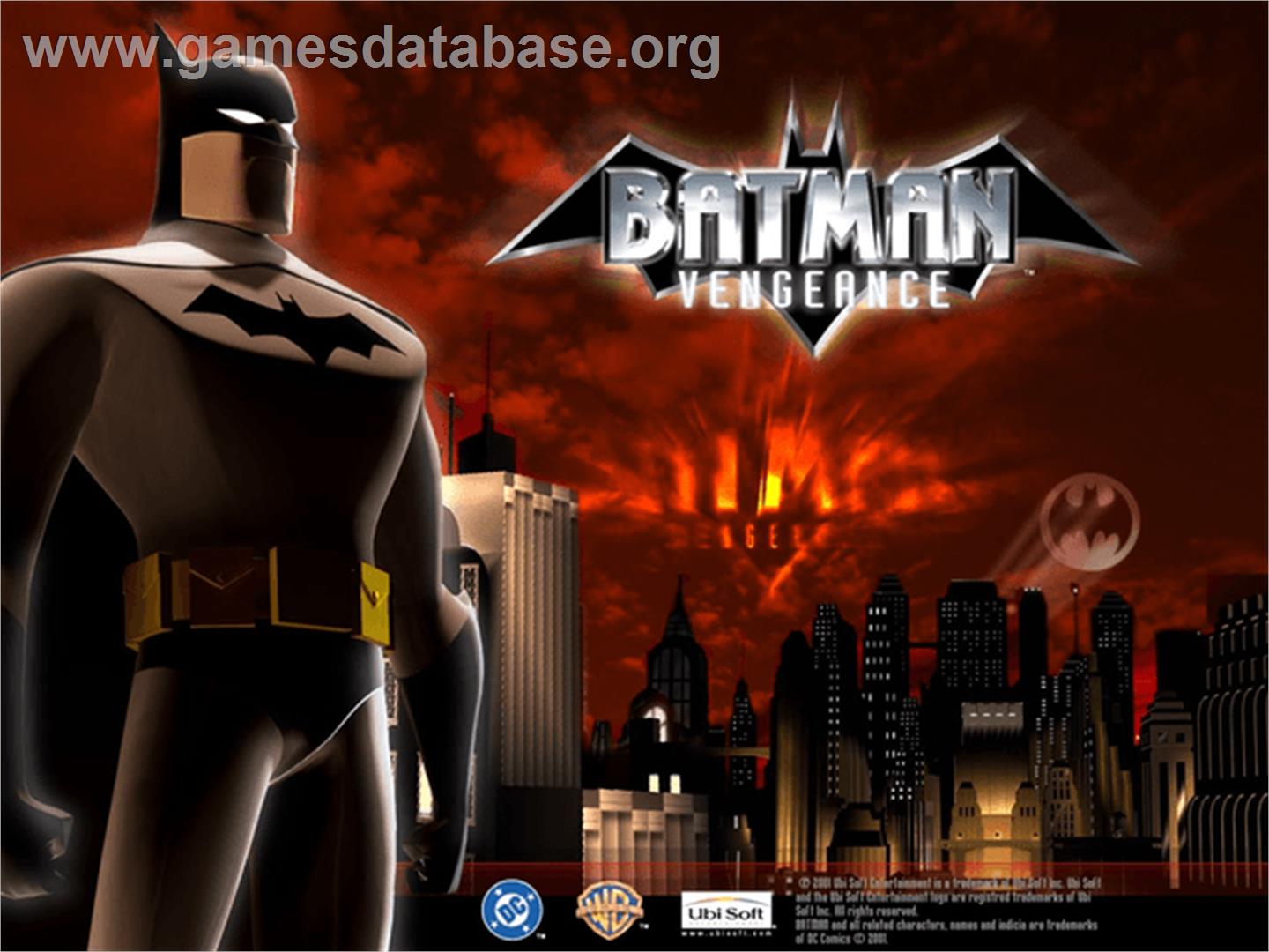 Batman: Vengeance - Microsoft Xbox - Artwork - Title Screen