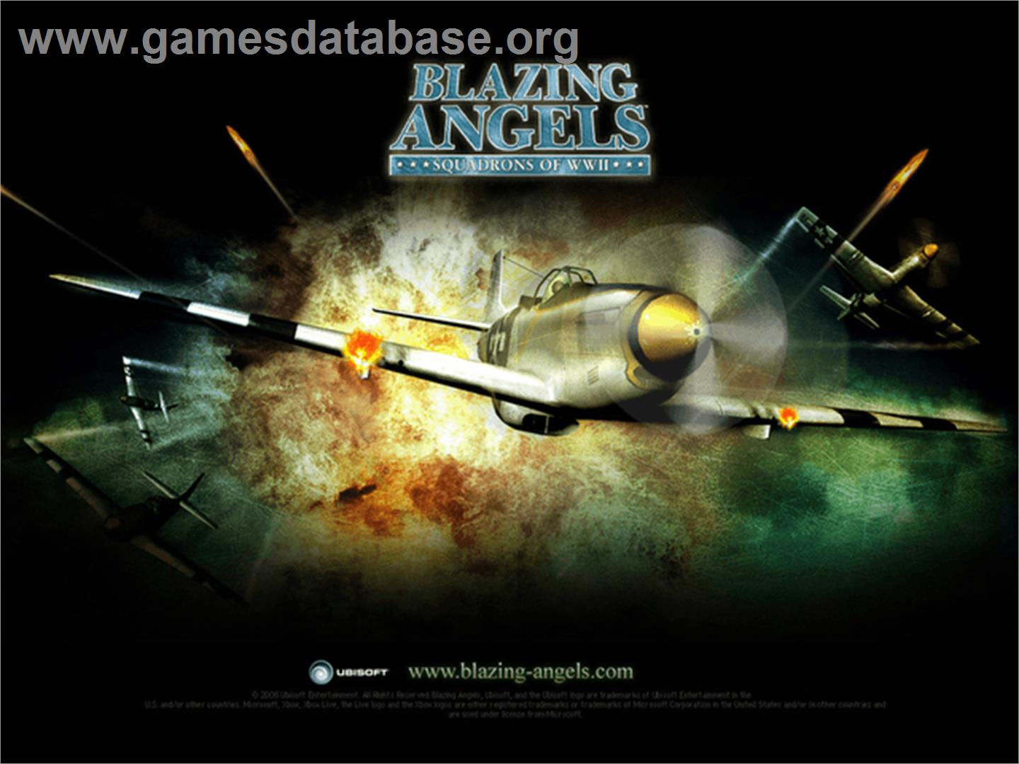 Blazing Angels: Squadrons of WWII - Microsoft Xbox - Artwork - Title Screen