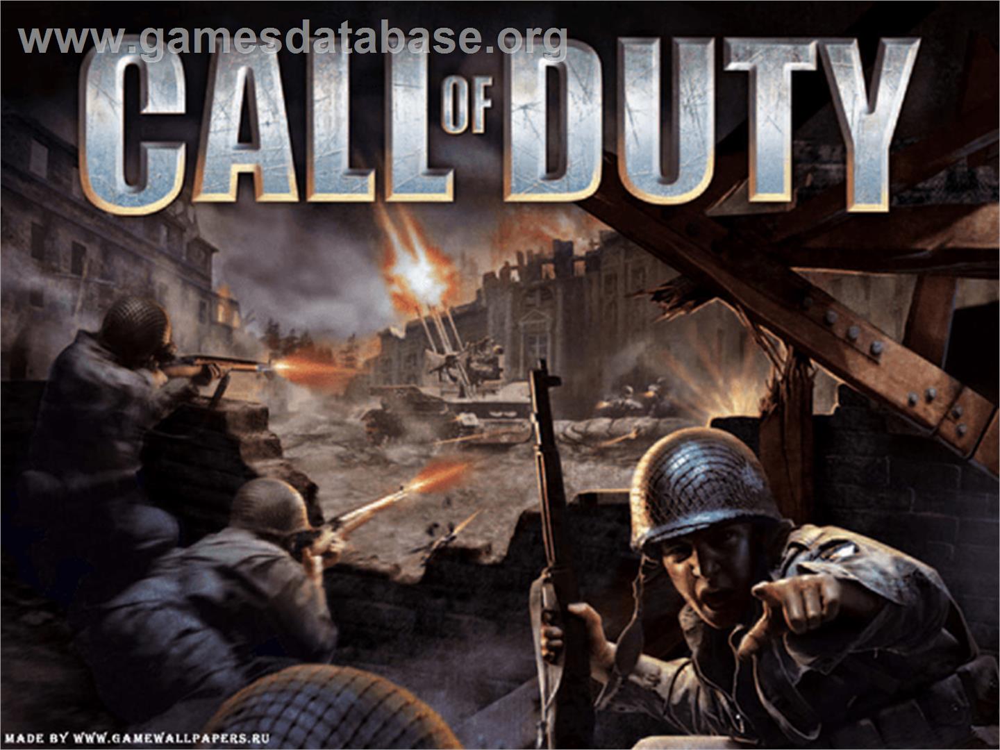 Call of Duty: Finest Hour - Microsoft Xbox - Artwork - Title Screen