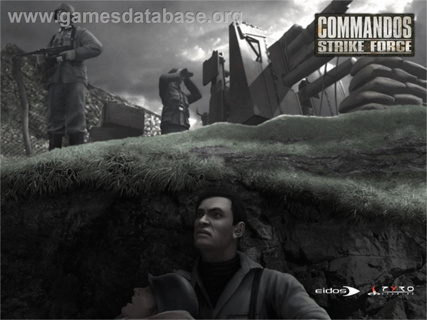 Commandos: Strike Force - Microsoft Xbox - Artwork - Title Screen