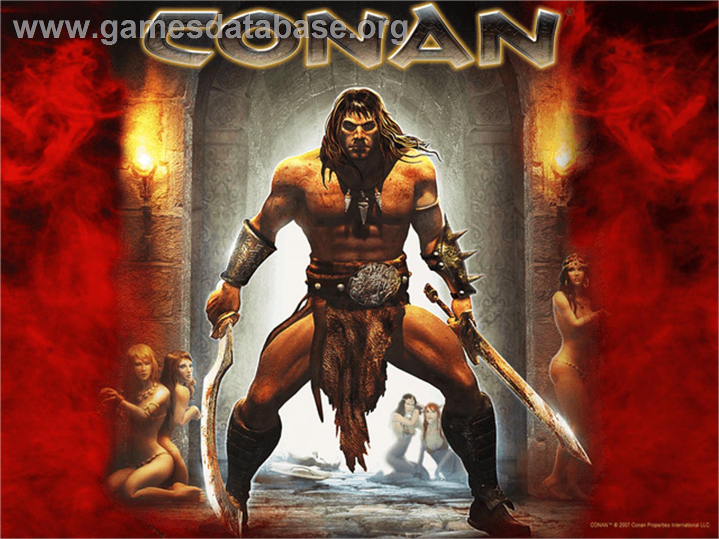 Conan - Microsoft Xbox - Artwork - Title Screen
