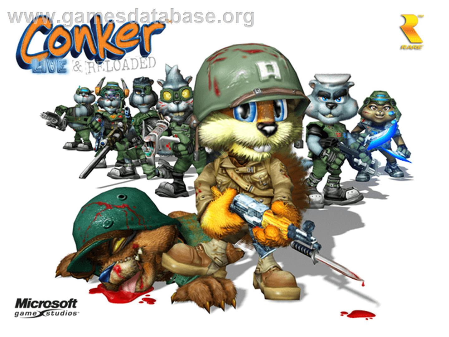 Conker: Live & Reloaded - Microsoft Xbox - Artwork - Title Screen