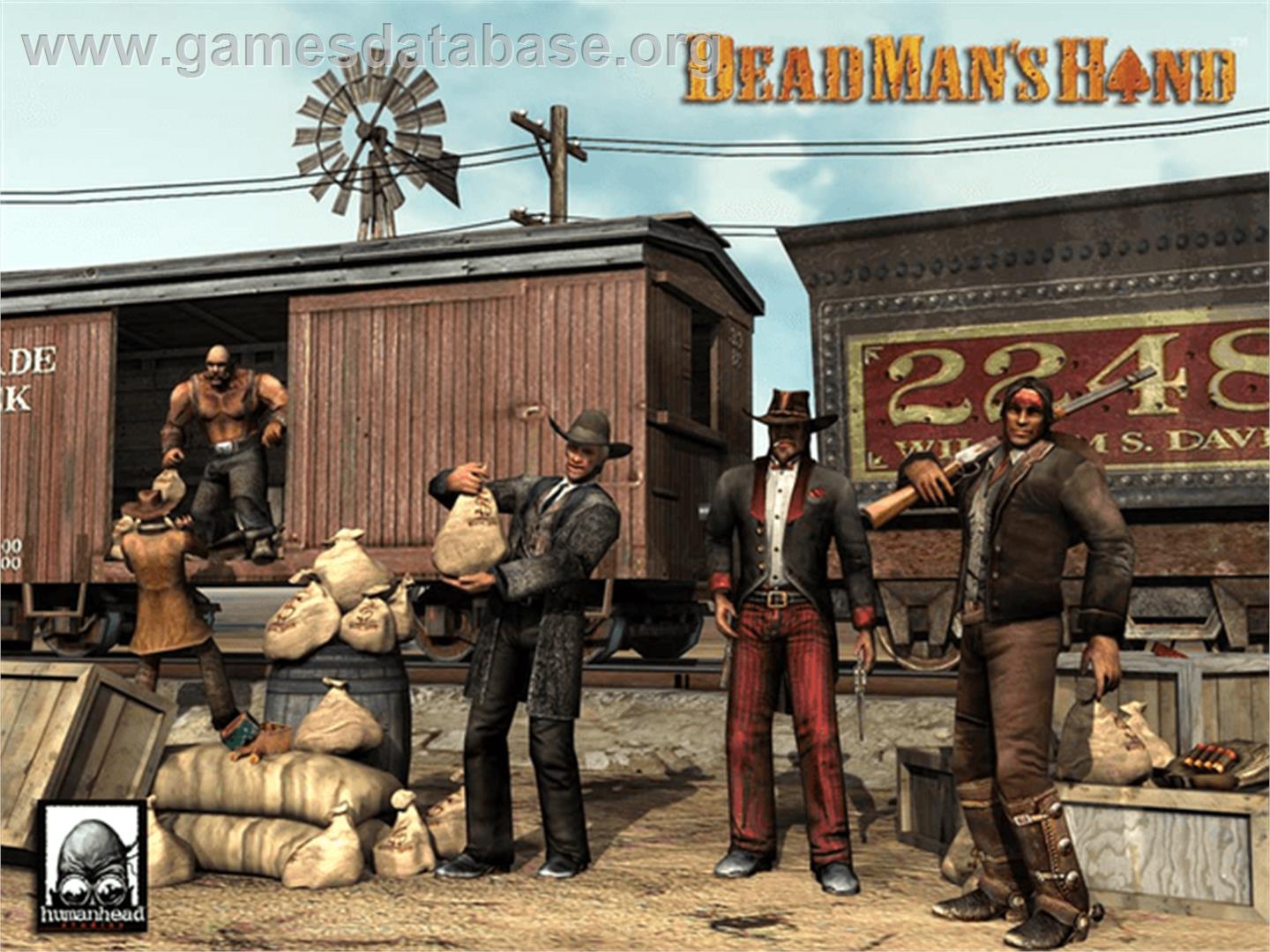 Dead Man's Hand - Microsoft Xbox - Artwork - Title Screen