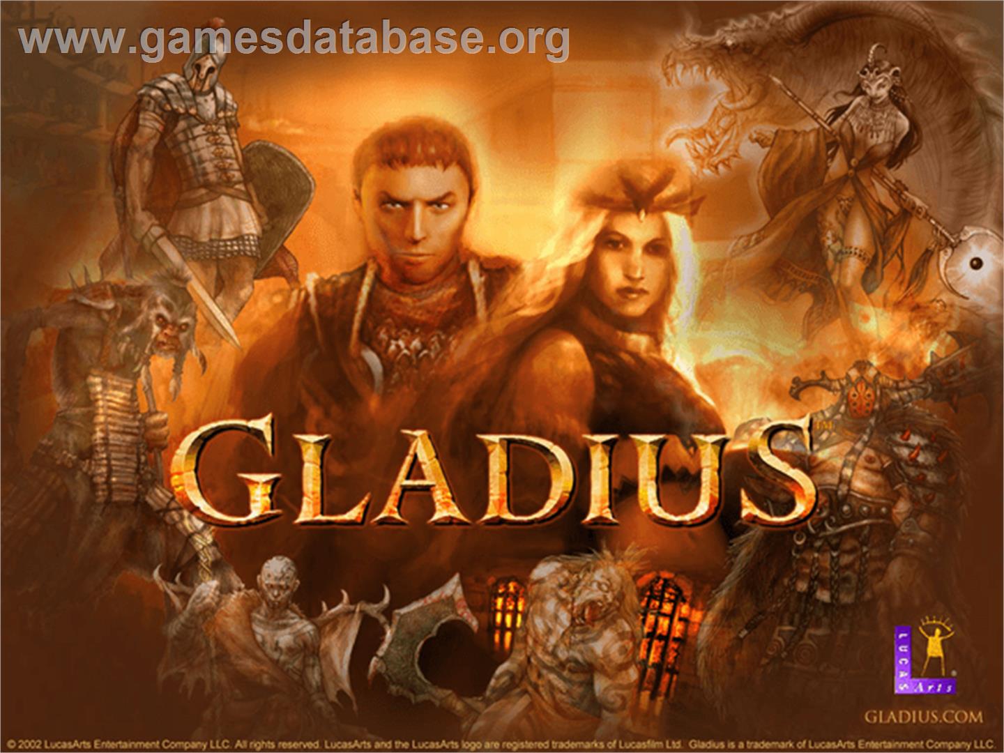 Gladius - Microsoft Xbox - Artwork - Title Screen