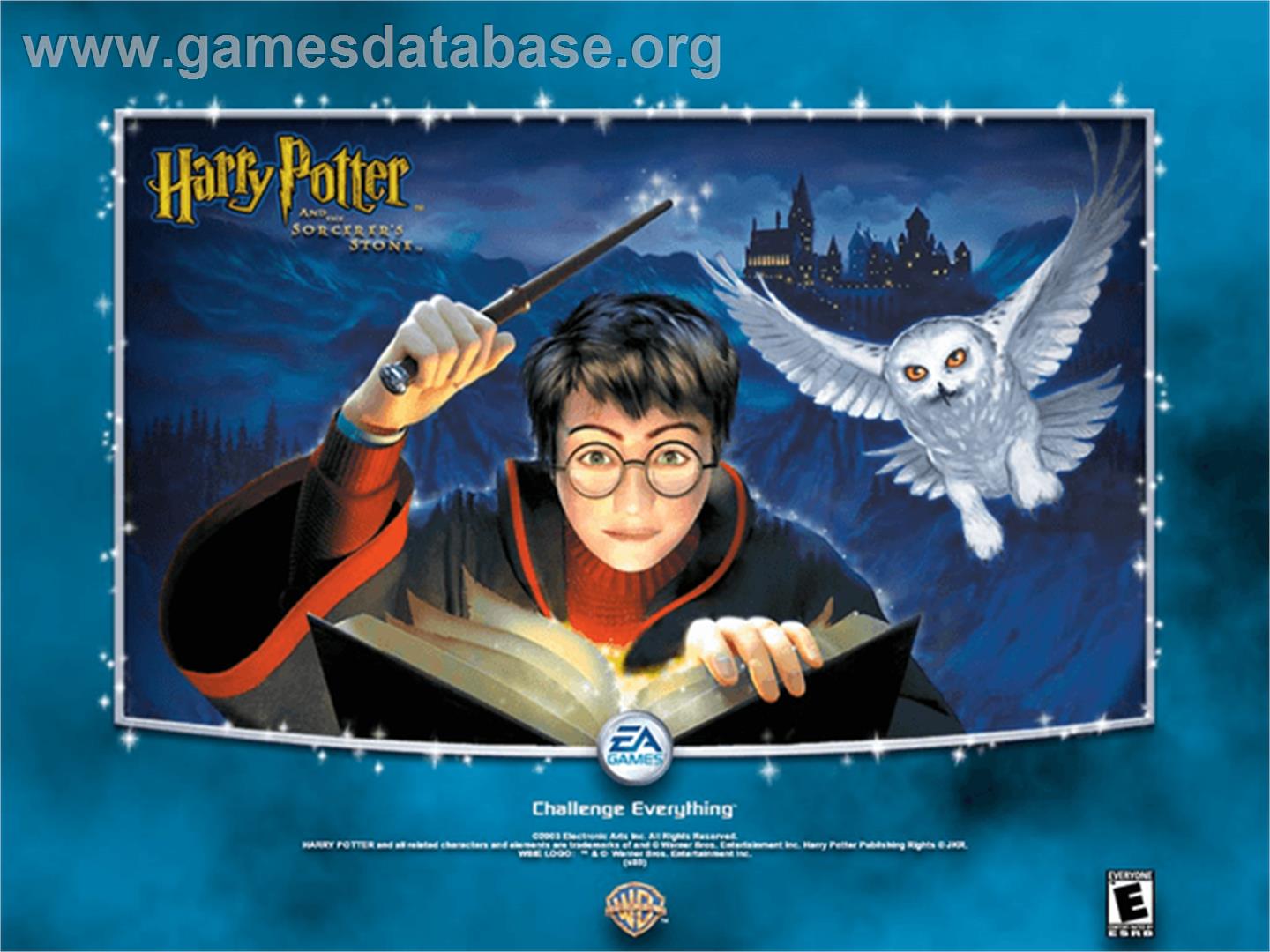 Harry Potter and the Sorcerer's Stone - Microsoft Xbox - Artwork - Title Screen