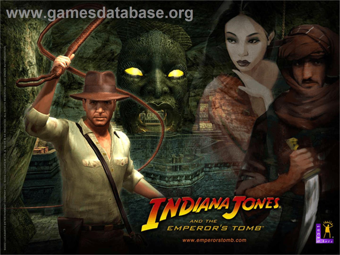 Indiana Jones and the Emperor's Tomb - Microsoft Xbox - Artwork - Title Screen
