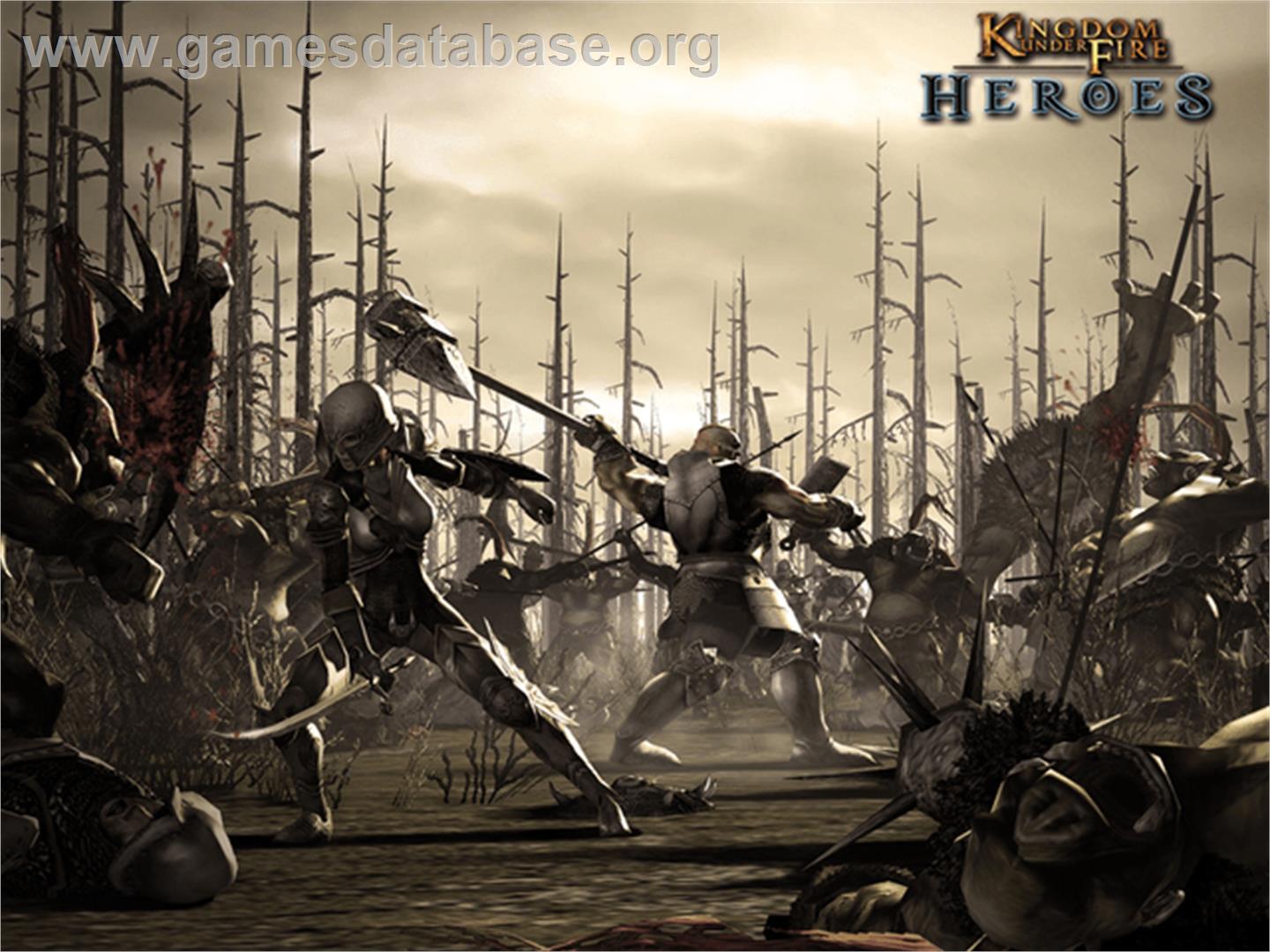 Kingdom Under Fire: Heroes - Microsoft Xbox - Artwork - Title Screen