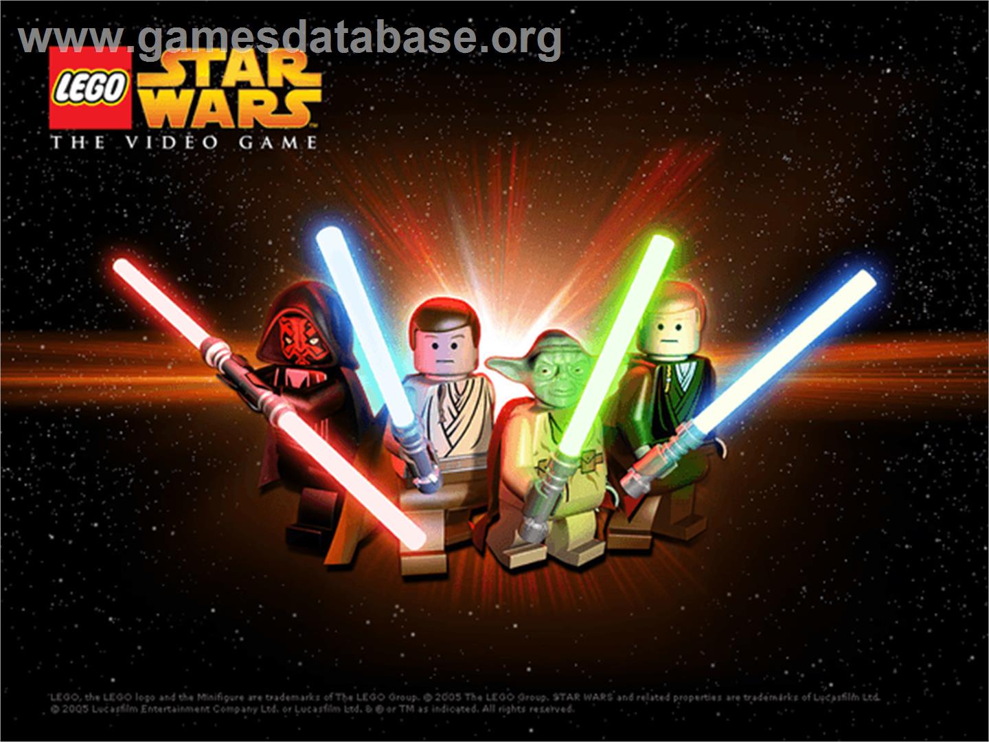 LEGO Star Wars: The Video Game - Microsoft Xbox - Artwork - Title Screen