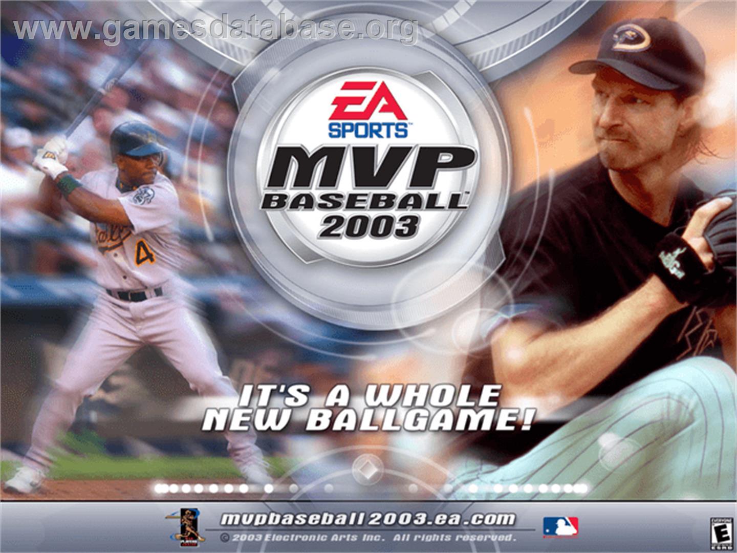MVP Baseball 2003 - Microsoft Xbox - Artwork - Title Screen