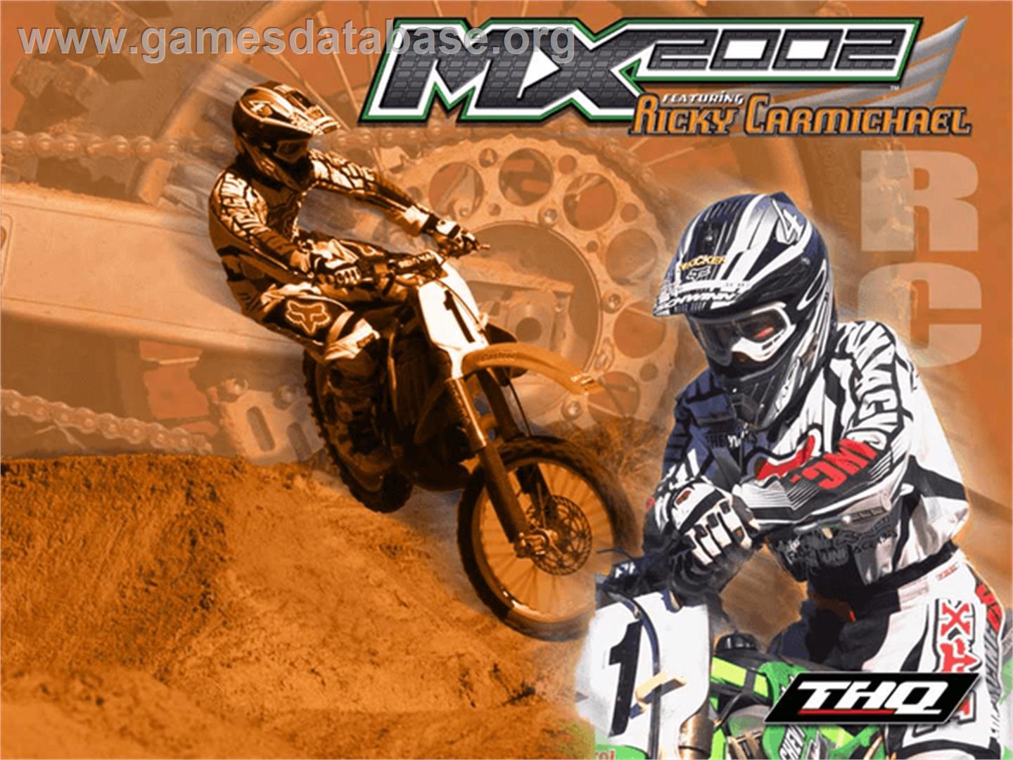 MX 2002 featuring Ricky Carmichael - Microsoft Xbox - Artwork - Title Screen