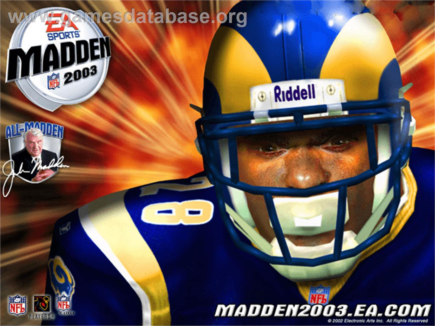 Madden NFL 2003 - Microsoft Xbox - Artwork - Title Screen