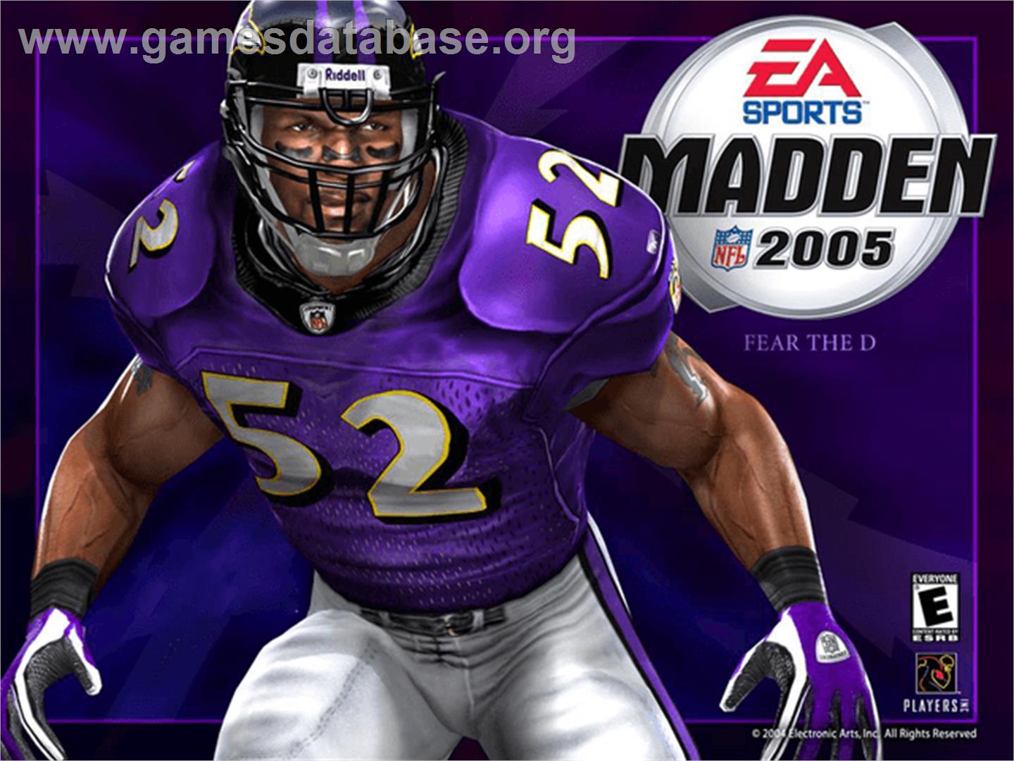 Madden NFL 2005 - Microsoft Xbox - Artwork - Title Screen