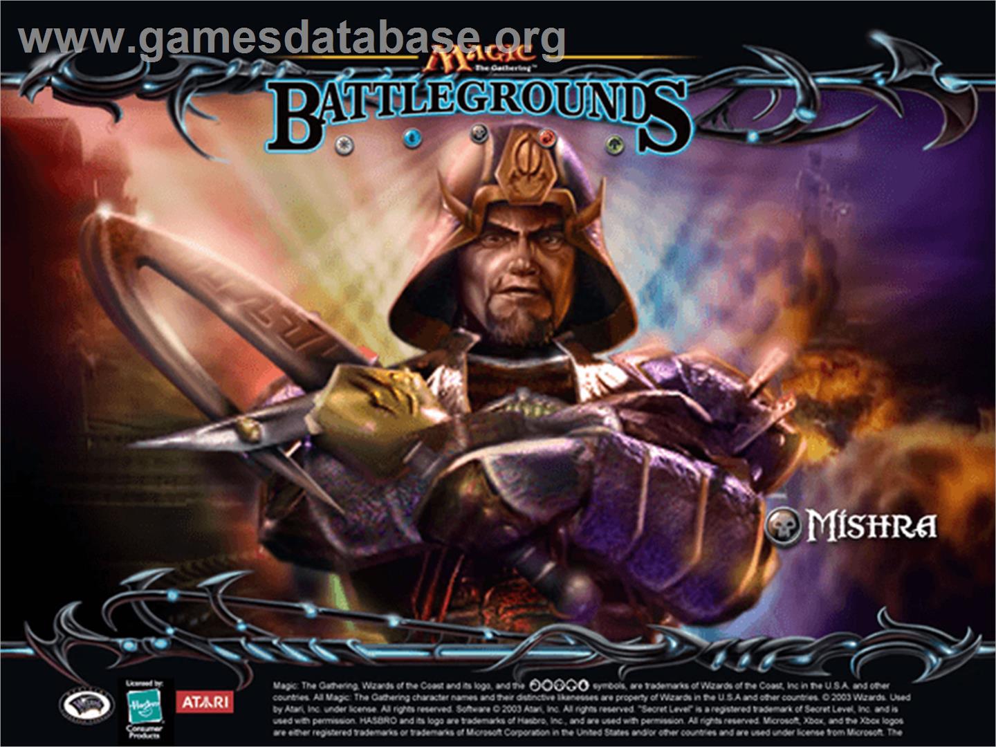 Magic the Gathering - Battlegrounds - Microsoft Xbox - Artwork - Title Screen