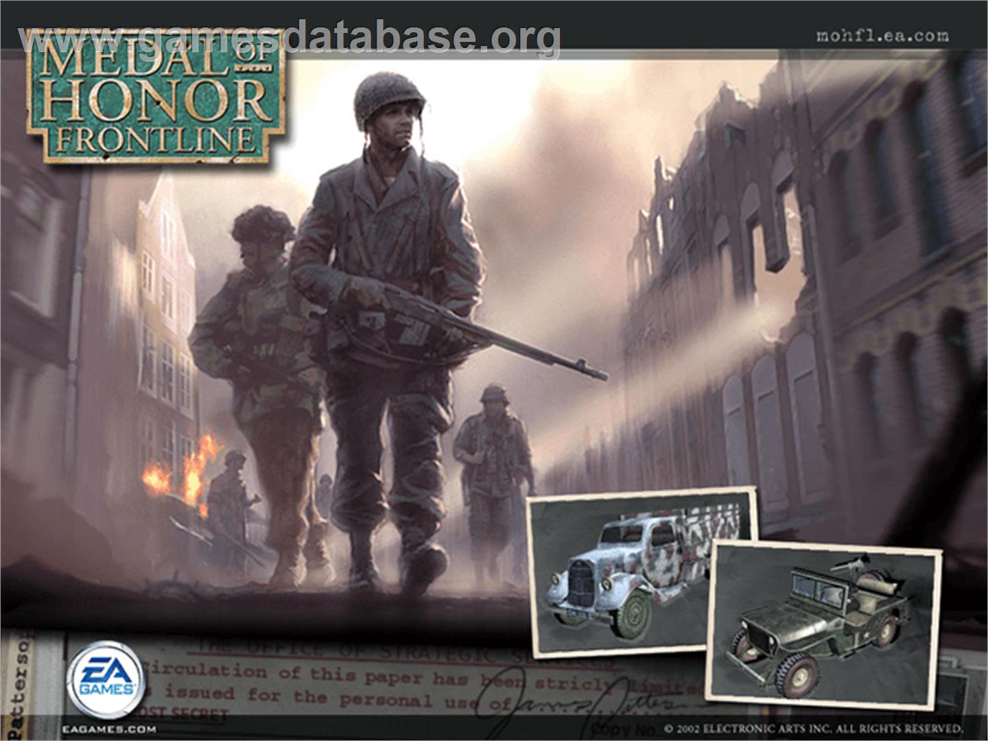 Medal of Honor: Frontline - Microsoft Xbox - Artwork - Title Screen