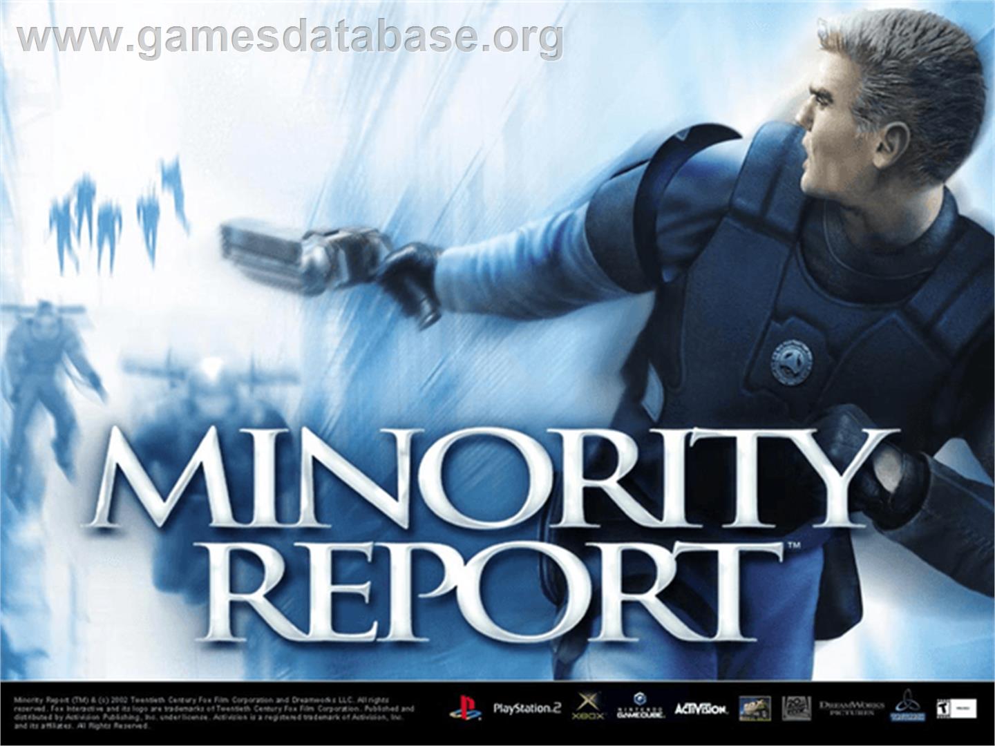 Minority Report: Everybody Runs - Microsoft Xbox - Artwork - Title Screen