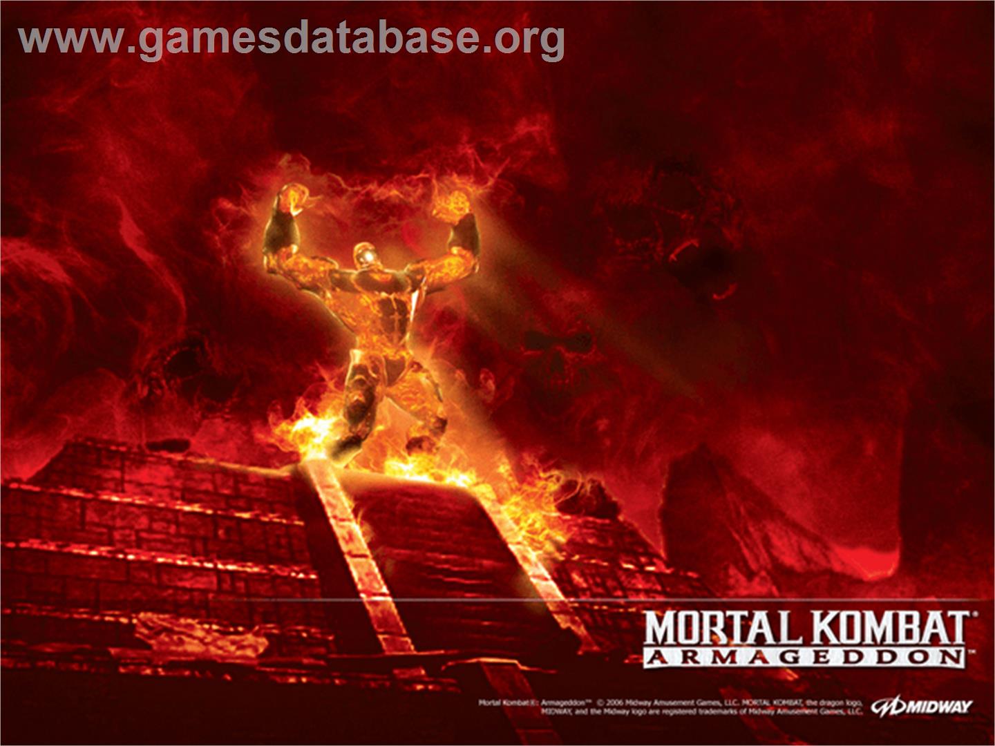 Mortal Kombat: Armageddon - Microsoft Xbox - Artwork - Title Screen