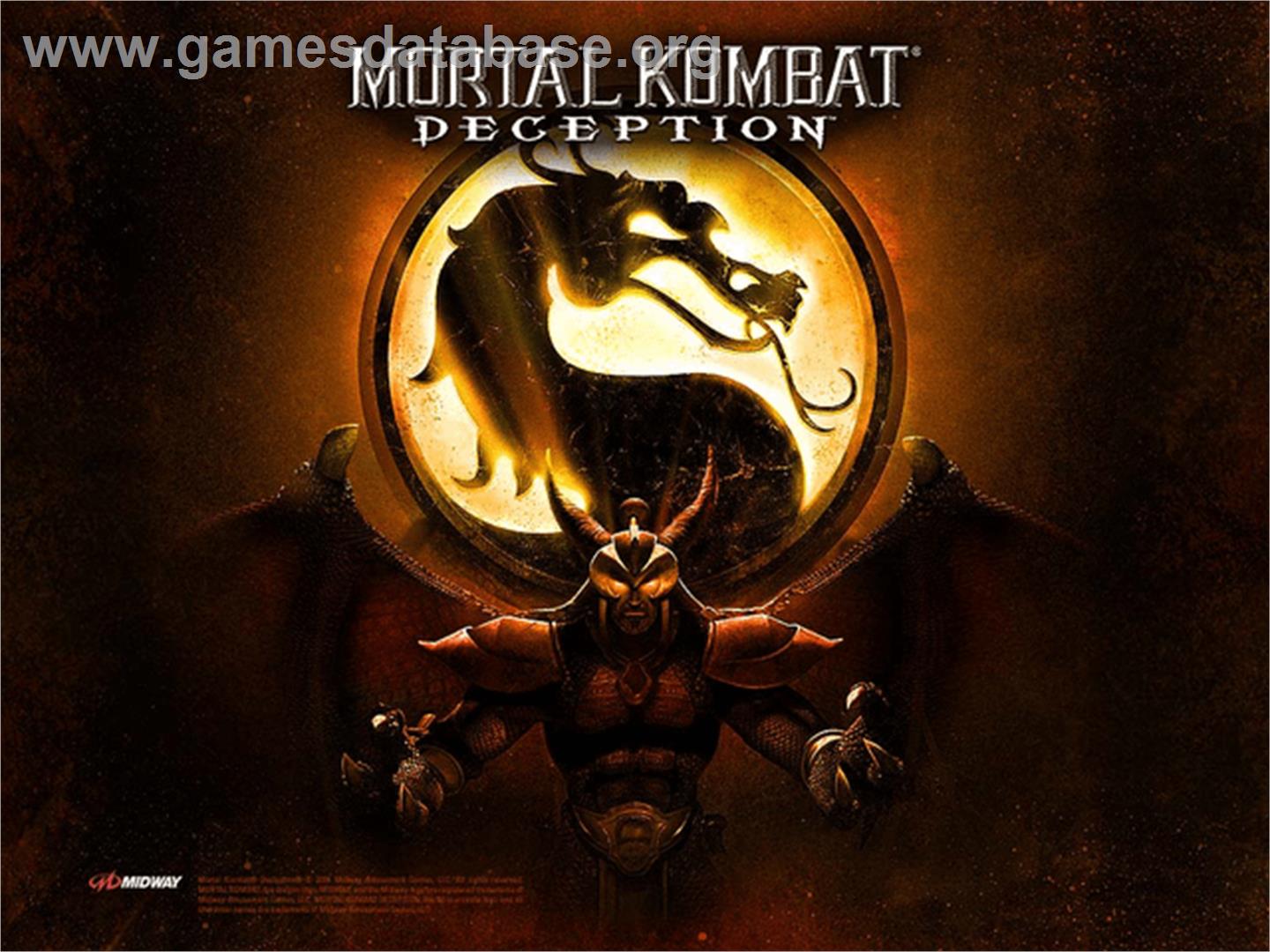 Mortal Kombat: Deception - Microsoft Xbox - Artwork - Title Screen