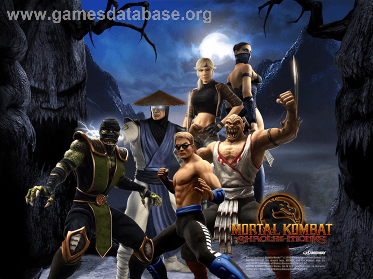 Mortal Kombat: Shaolin Monks - Microsoft Xbox - Artwork - Title Screen