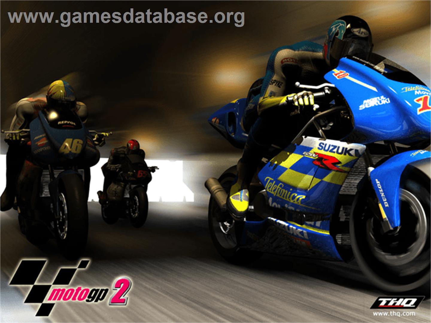 MotoGP 2 - Microsoft Xbox - Artwork - Title Screen