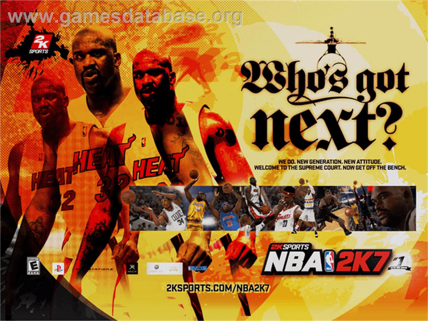 NBA 2K7 - Microsoft Xbox - Artwork - Title Screen