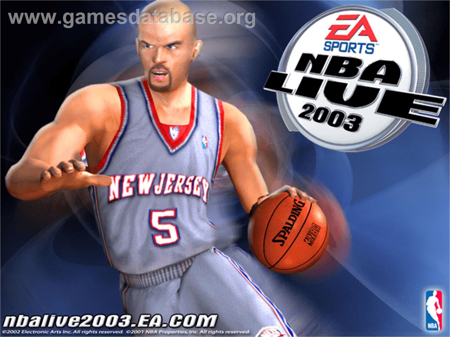 NBA Live 2003 - Microsoft Xbox - Artwork - Title Screen