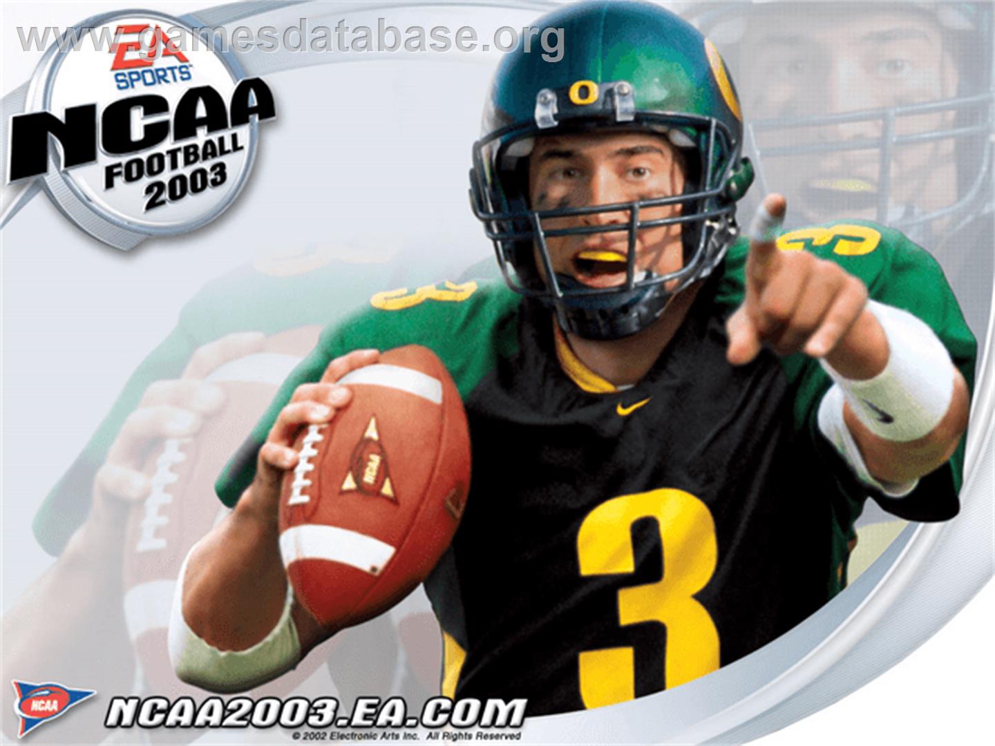 NCAA Football 2003 - Microsoft Xbox - Artwork - Title Screen