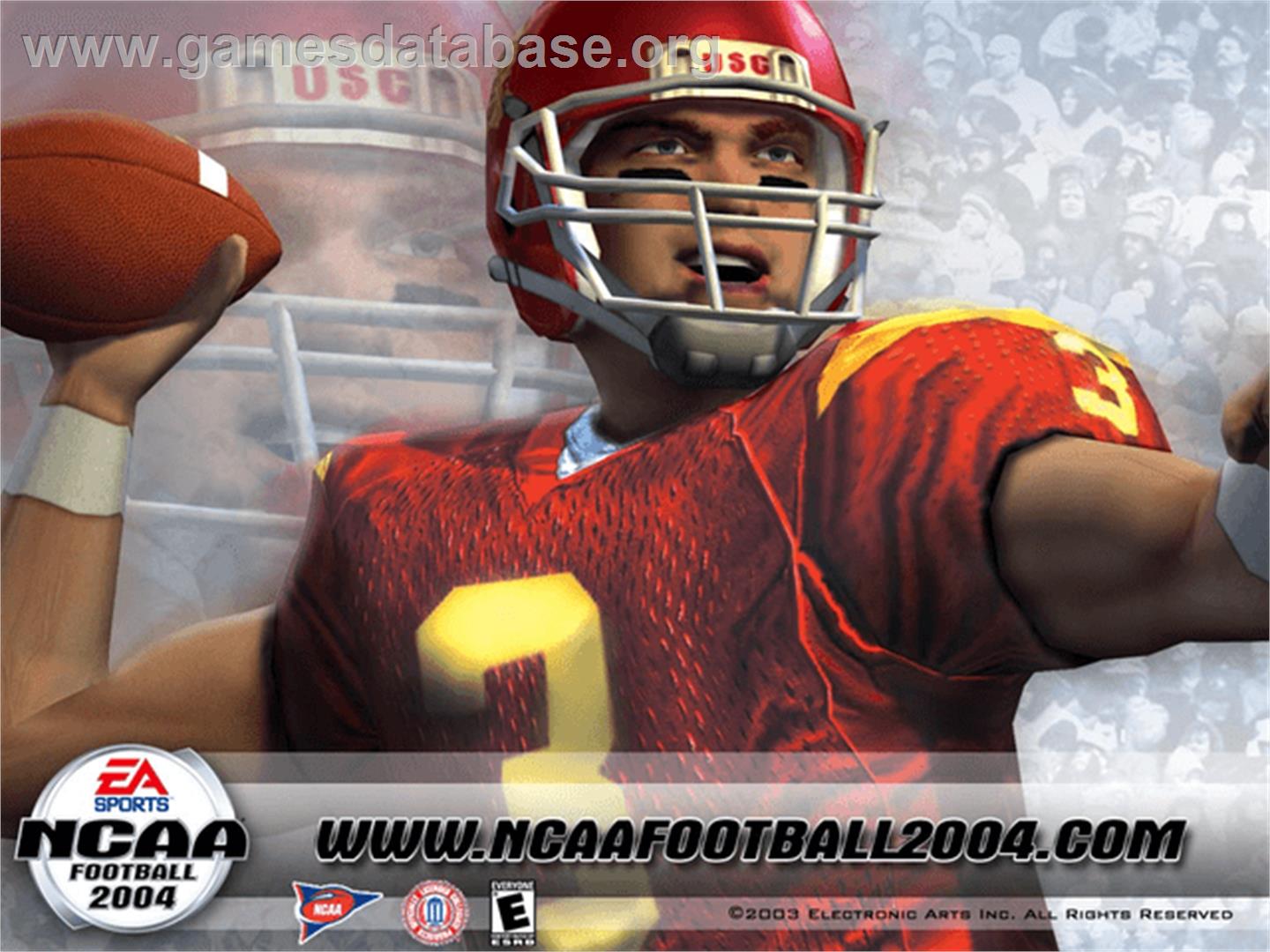 NCAA Football 2004 - Microsoft Xbox - Artwork - Title Screen