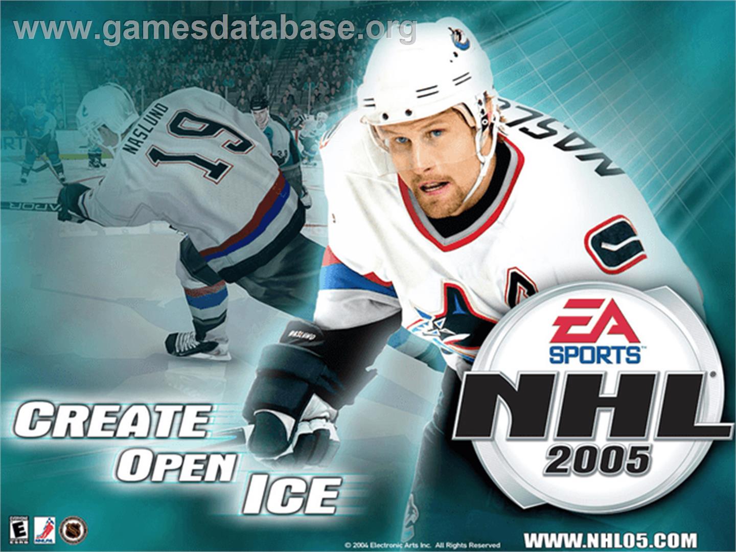 NHL 2005 - Microsoft Xbox - Artwork - Title Screen