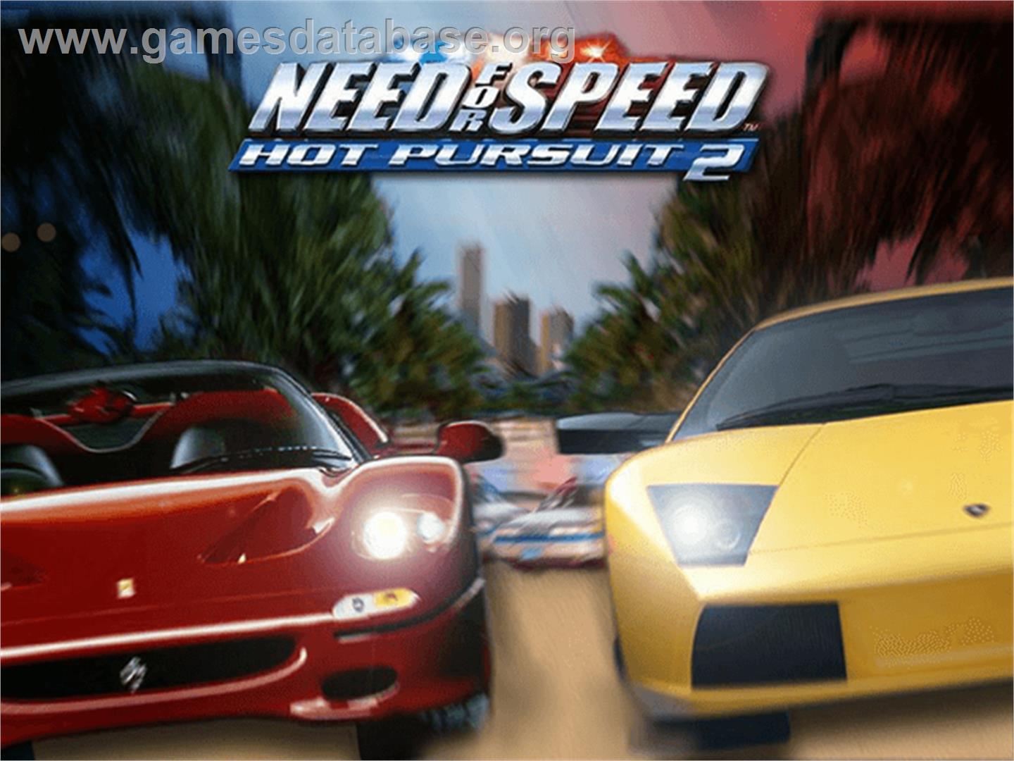 Need for Speed: Hot Pursuit 2 - Microsoft Xbox - Artwork - Title Screen