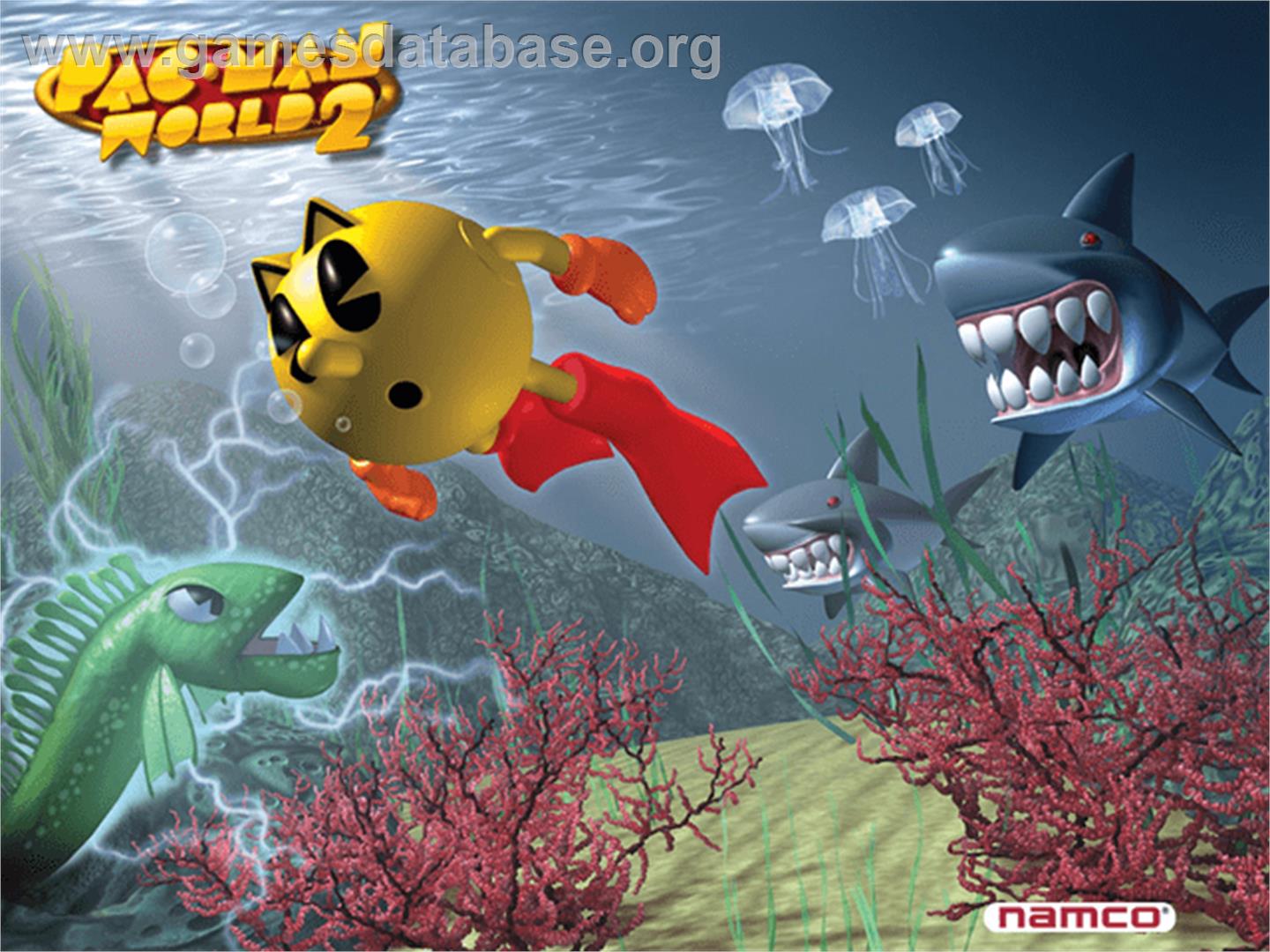 Pac-Man World 2 - Microsoft Xbox - Artwork - Title Screen