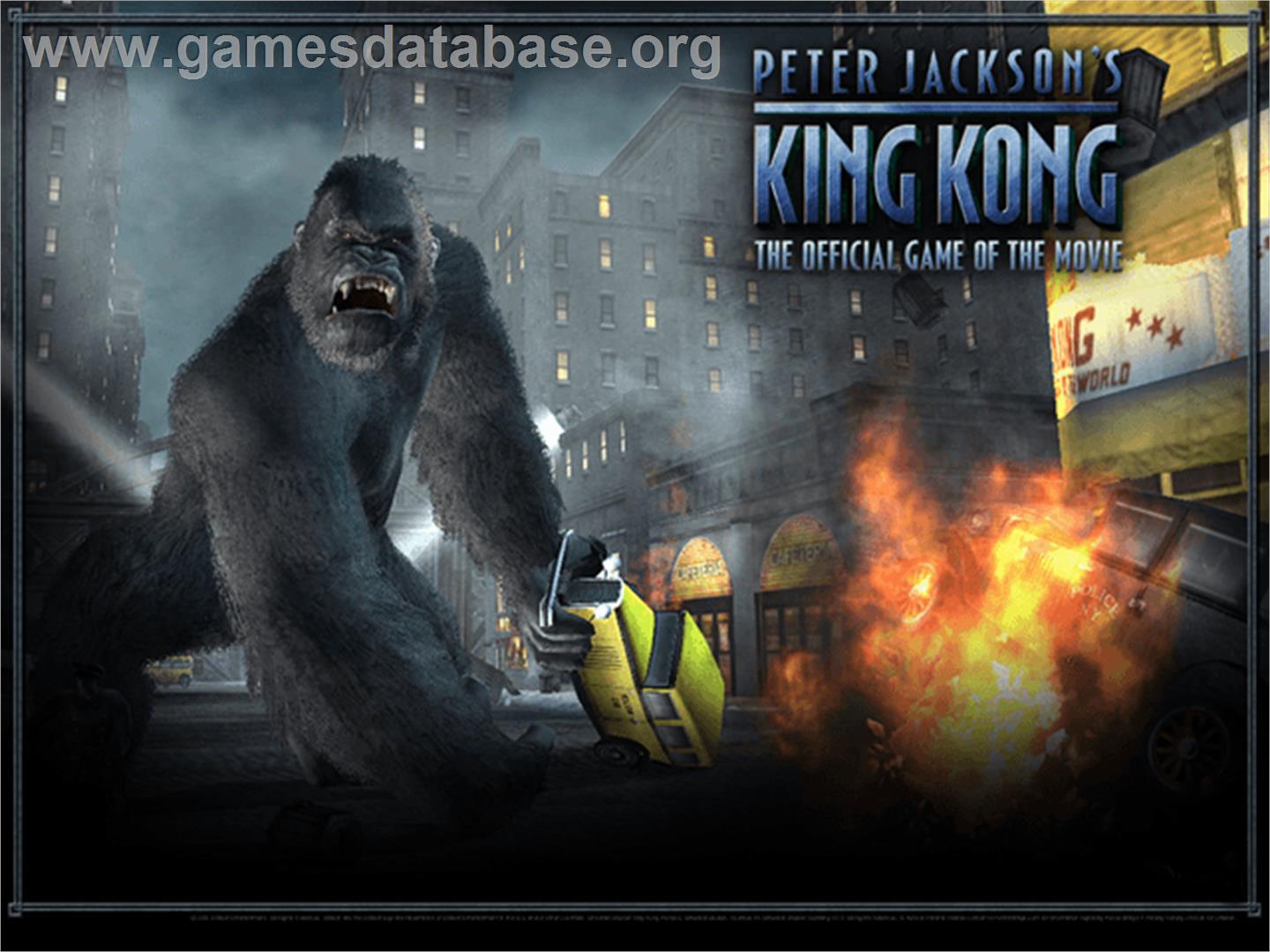 Peter Jackson's King Kong: The Official Game of the Movie - Microsoft Xbox - Artwork - Title Screen