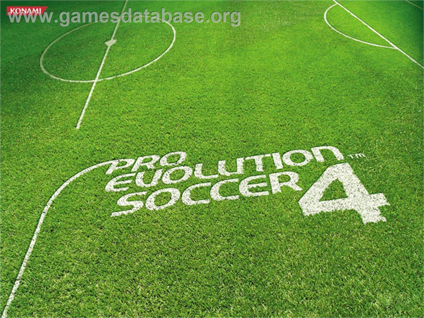Pro Evolution Soccer 4 - Microsoft Xbox - Artwork - Title Screen