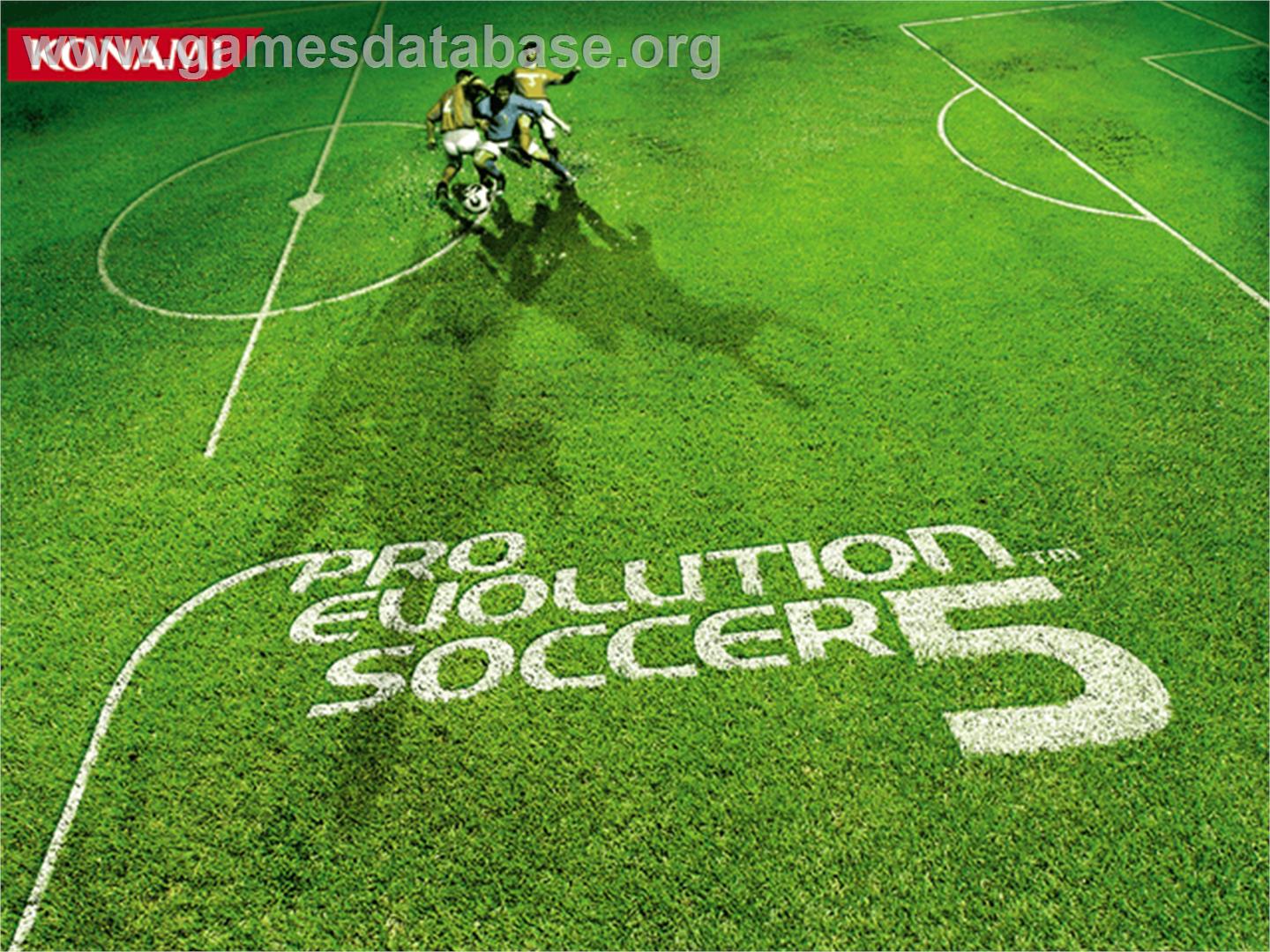 Pro Evolution Soccer 5 - Microsoft Xbox - Artwork - Title Screen