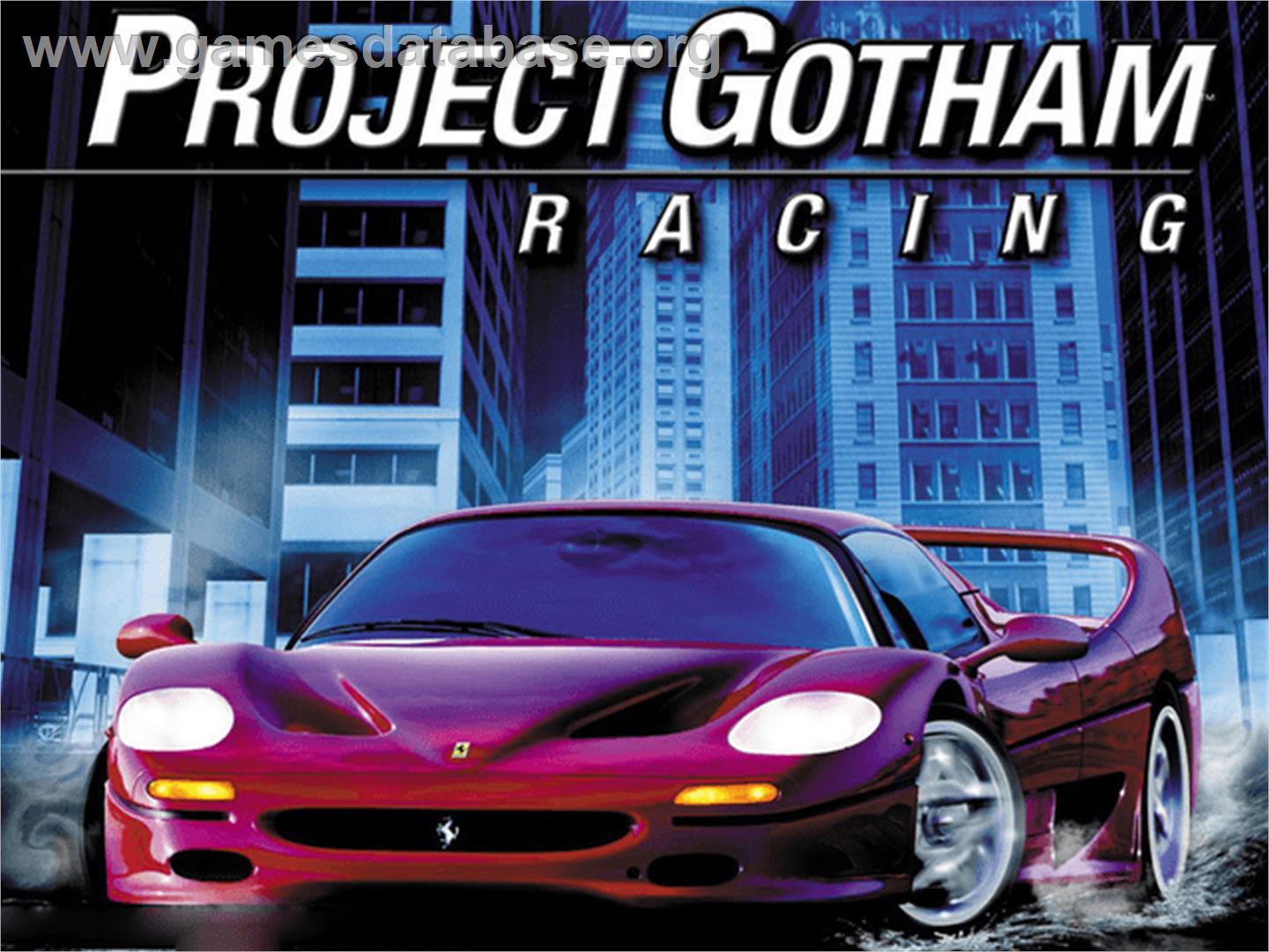 Project Gotham Racing - Microsoft Xbox - Artwork - Title Screen