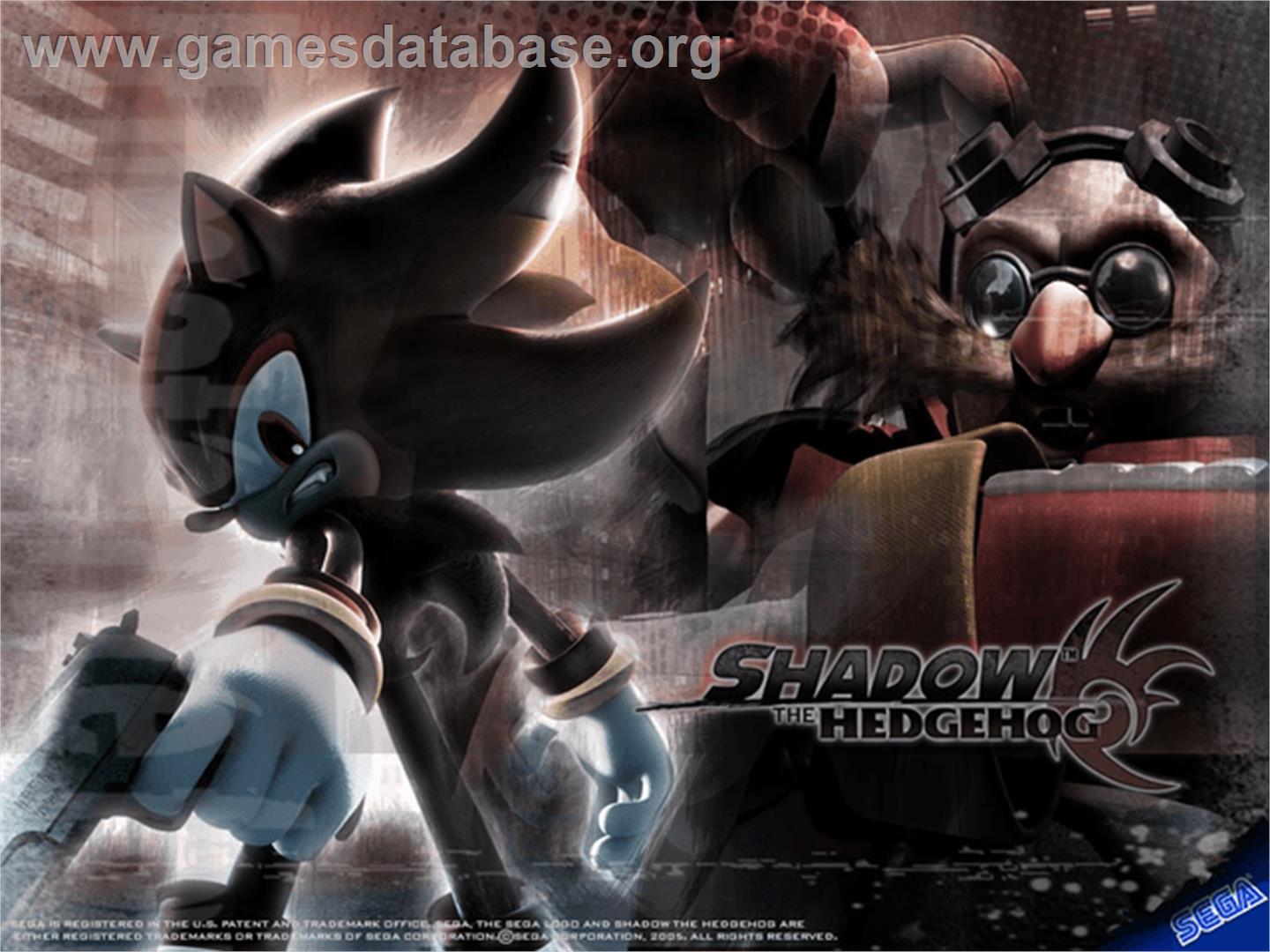 Shadow the Hedgehog - Microsoft Xbox - Artwork - Title Screen