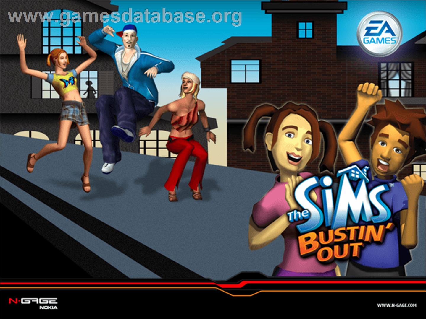 Sims: Bustin' Out - Microsoft Xbox - Artwork - Title Screen