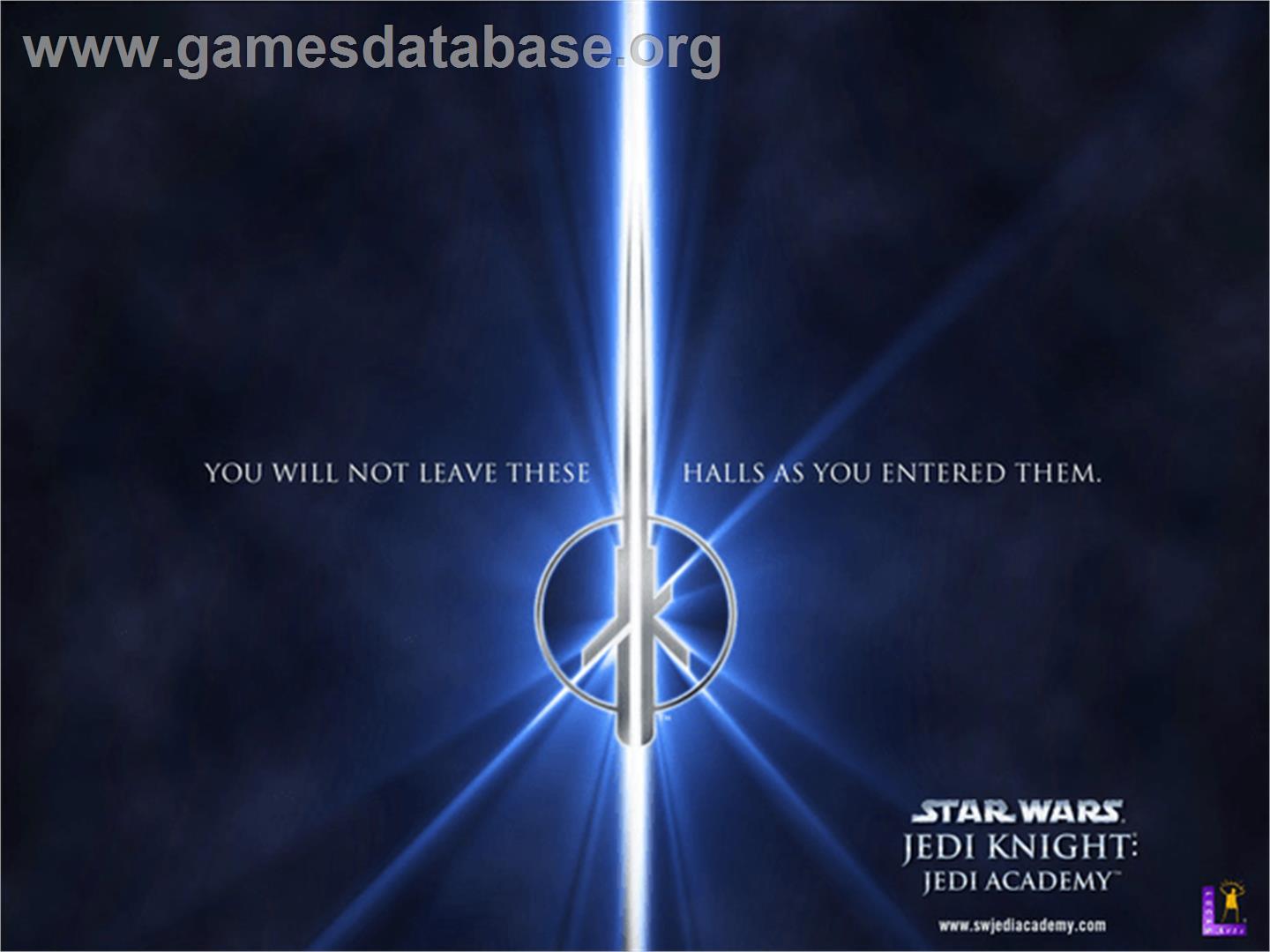 Star Wars: Jedi Knight - Jedi Academy - Microsoft Xbox - Artwork - Title Screen