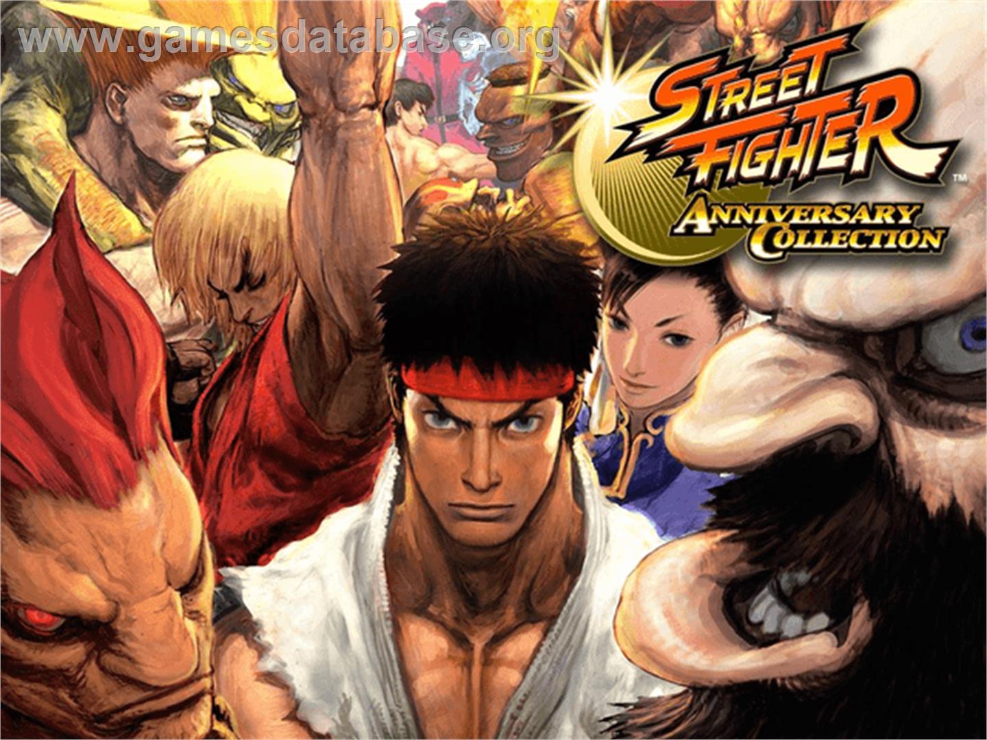 Street Fighter: Anniversary Collection - Microsoft Xbox - Artwork - Title Screen
