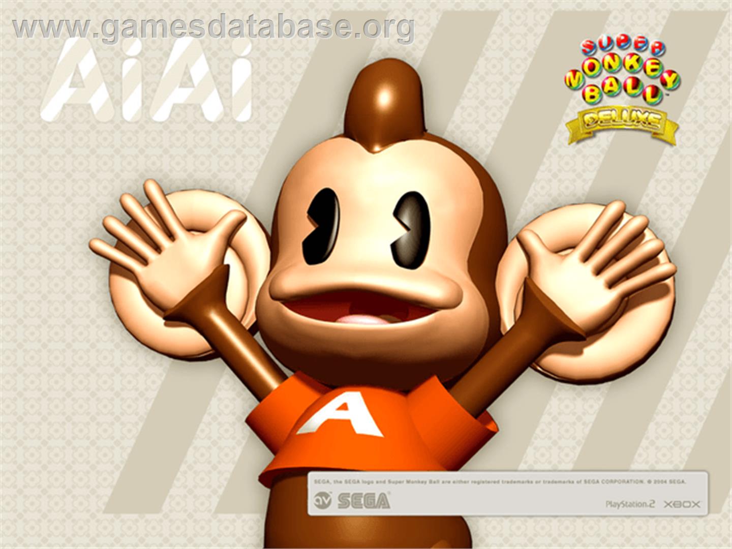 Super Monkey Ball Deluxe - Microsoft Xbox - Artwork - Title Screen