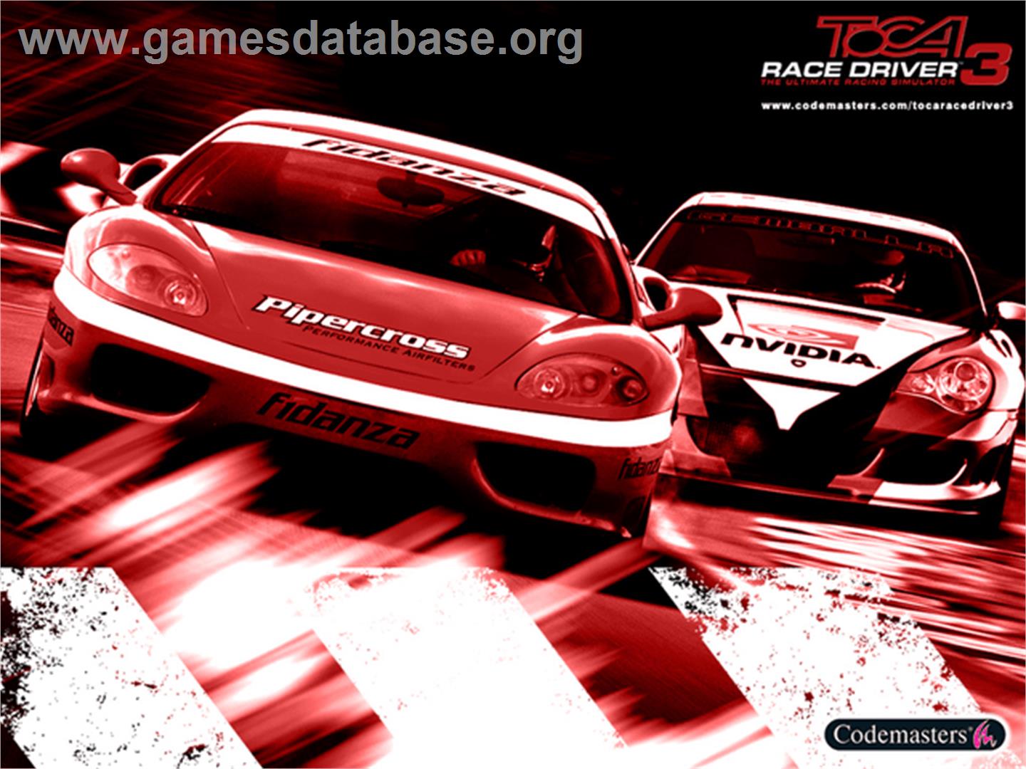 TOCA Race Driver 3 - Microsoft Xbox - Artwork - Title Screen