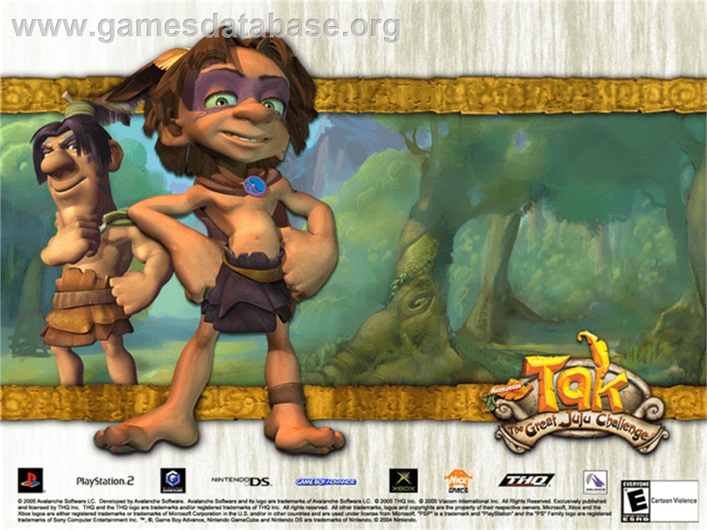 Tak: The Great Juju Challenge - Microsoft Xbox - Artwork - Title Screen