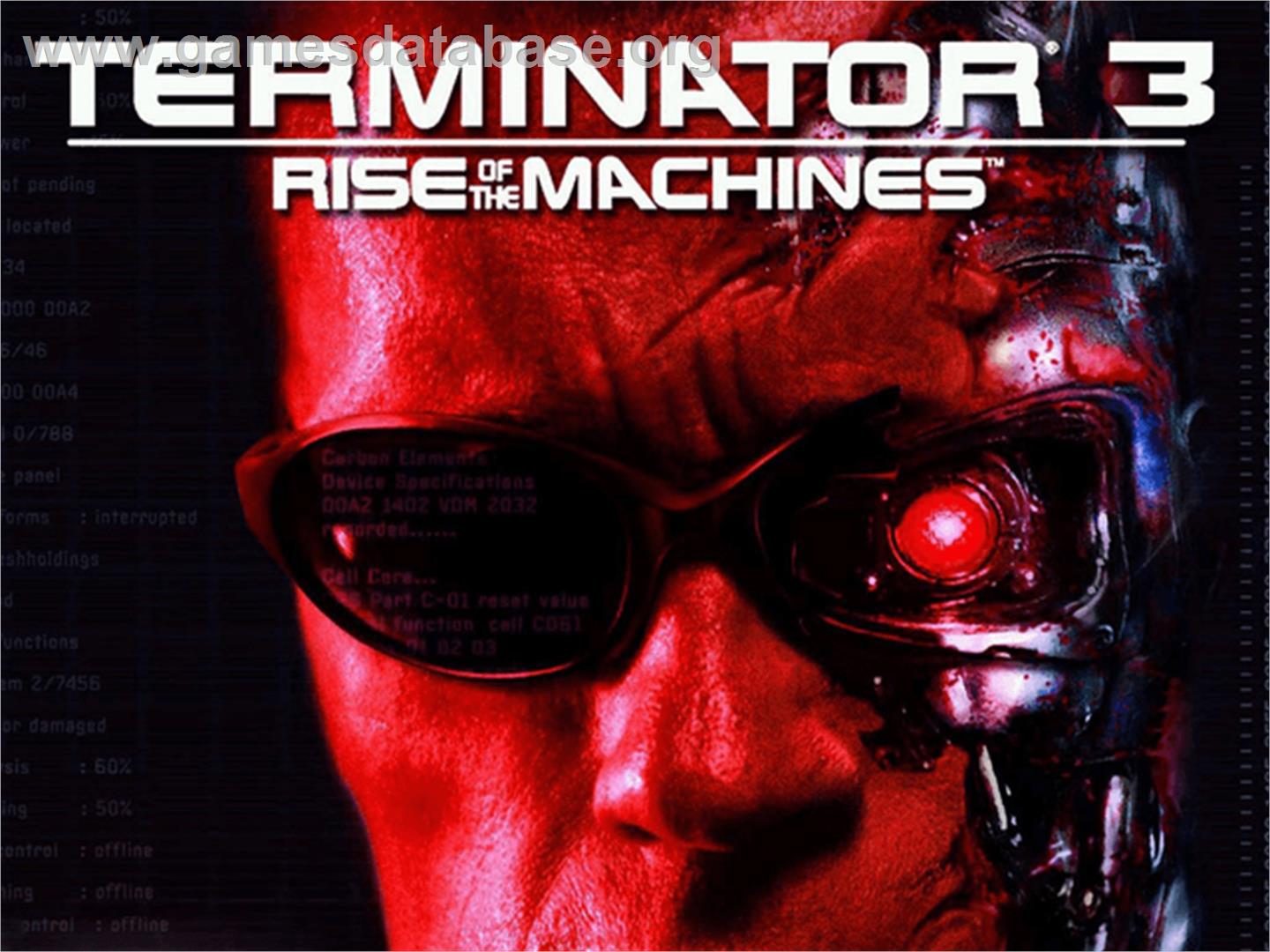 Terminator 3: Rise of the Machines - Microsoft Xbox - Artwork - Title Screen