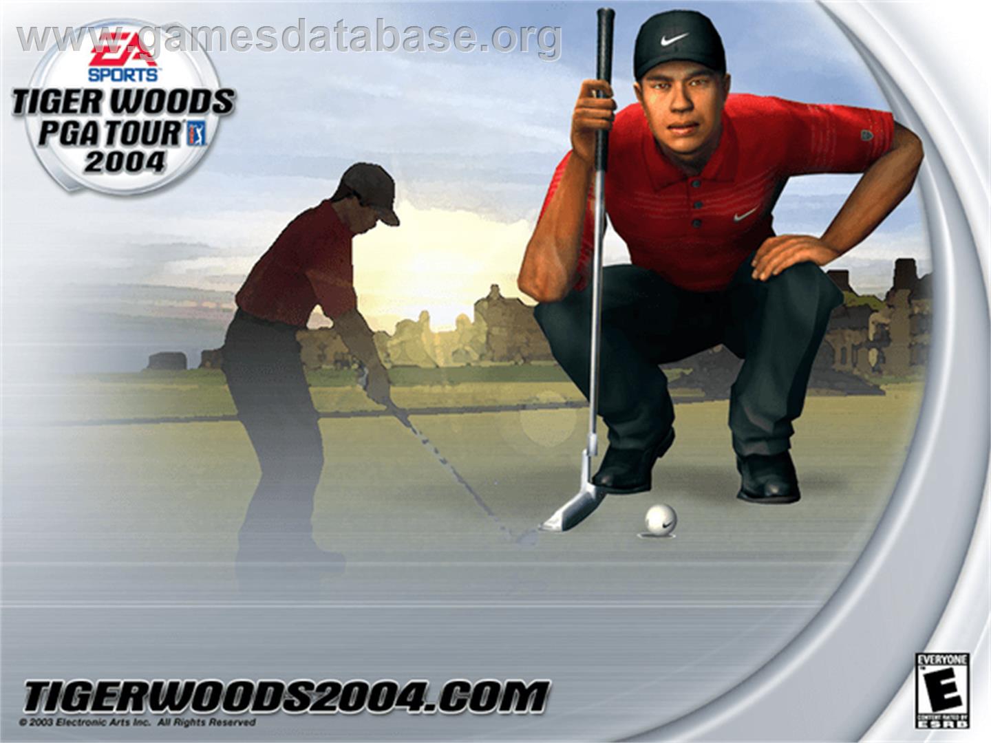 Tiger Woods PGA Tour 2004 - Microsoft Xbox - Artwork - Title Screen