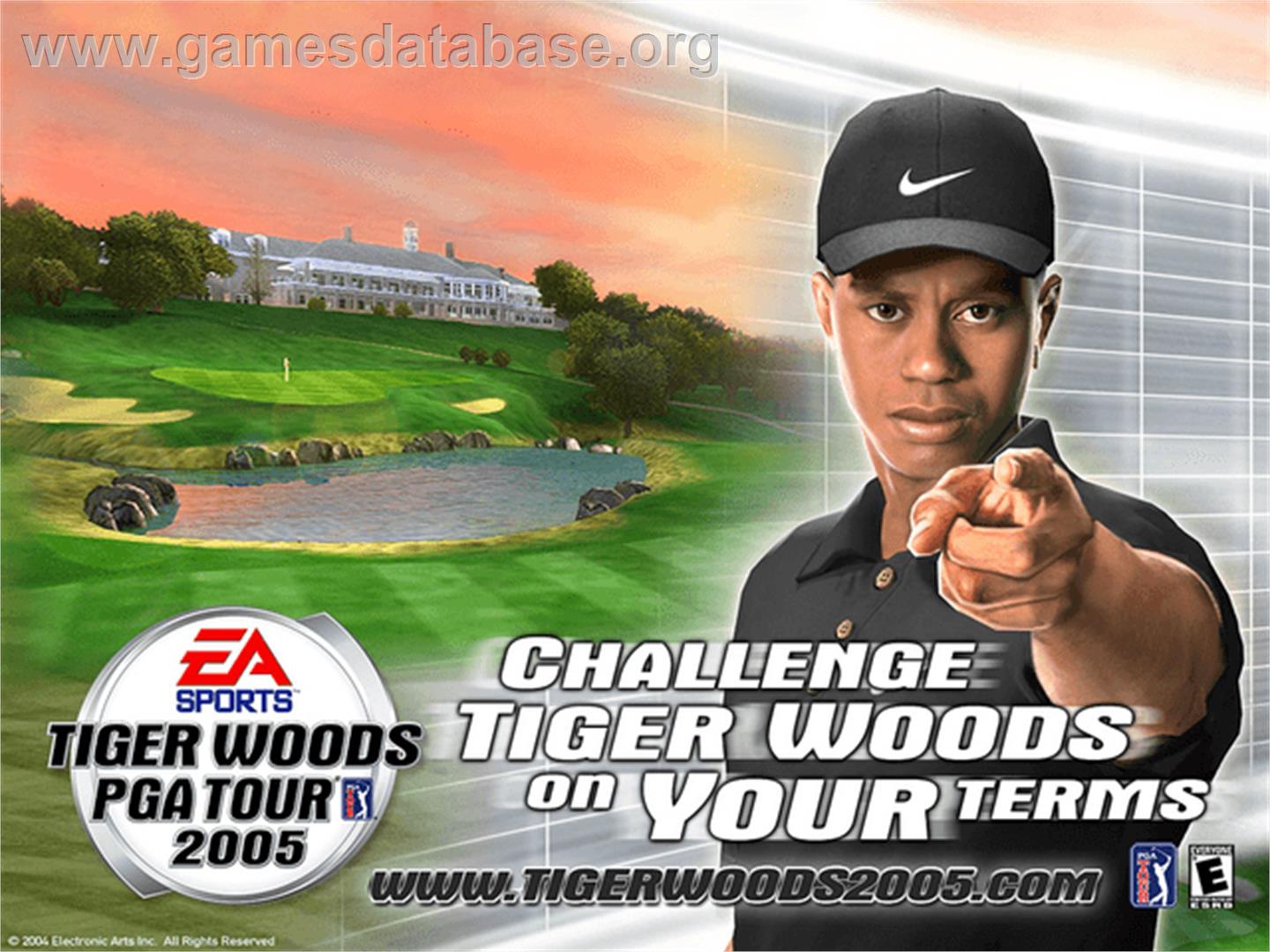 Tiger Woods PGA Tour 2005 - Microsoft Xbox - Artwork - Title Screen