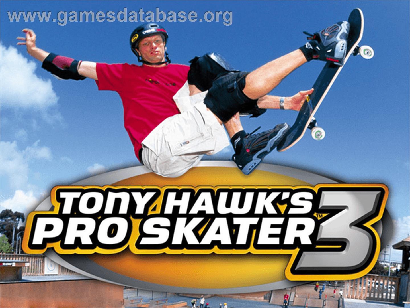 Tony Hawk's Pro Skater 3 - Microsoft Xbox - Artwork - Title Screen