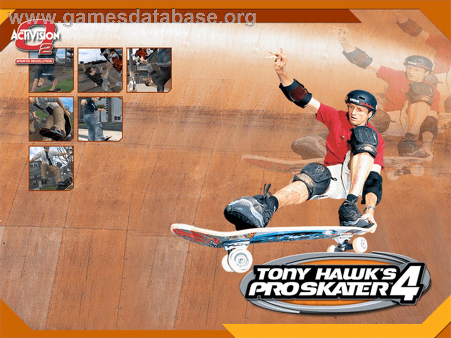 Tony Hawk's Pro Skater 4 - Microsoft Xbox - Artwork - Title Screen