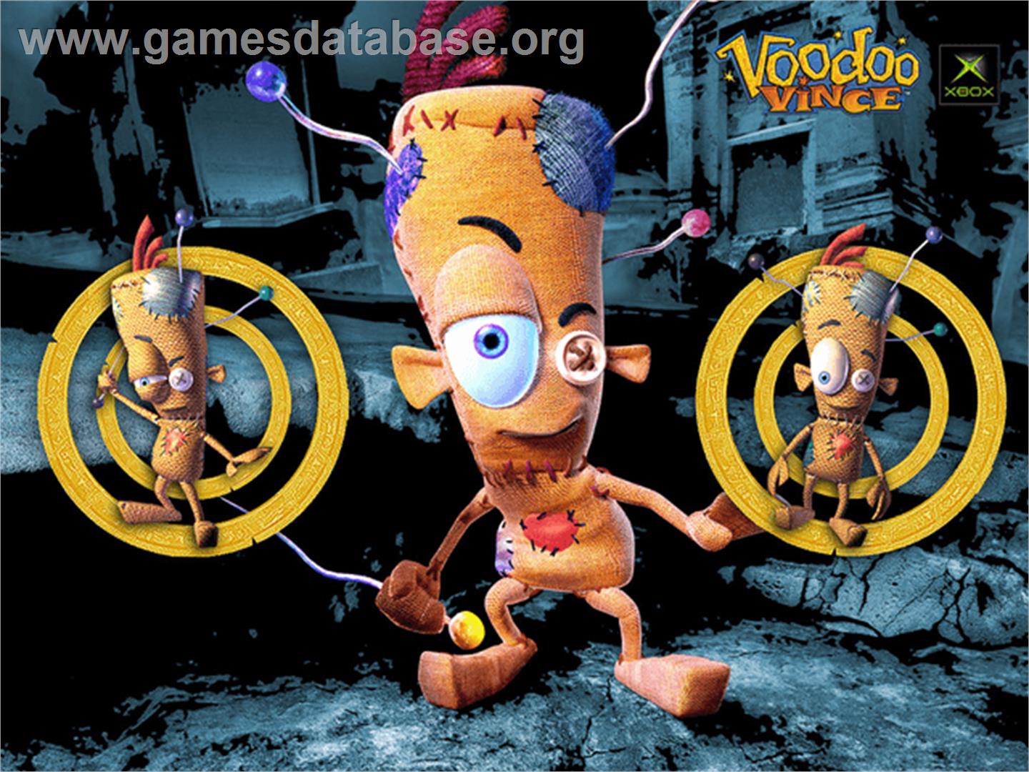 Voodoo Vince - Microsoft Xbox - Artwork - Title Screen