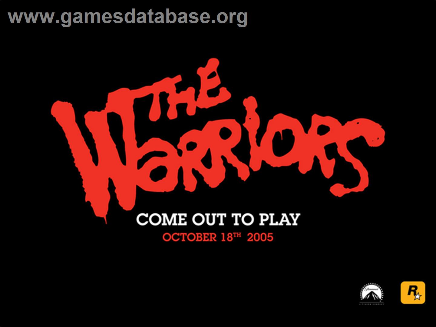 Warriors - Microsoft Xbox - Artwork - Title Screen