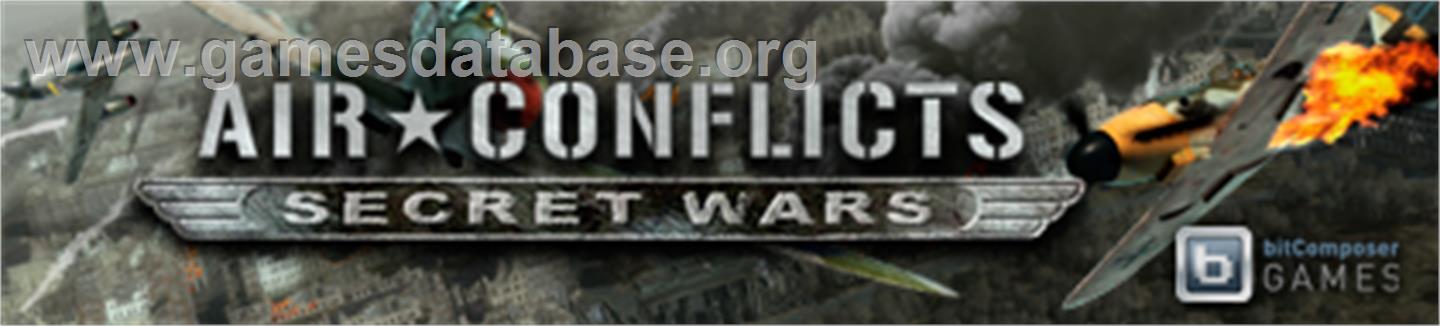 Air Conflicts: Secret Wars - Microsoft Xbox 360 - Artwork - Banner
